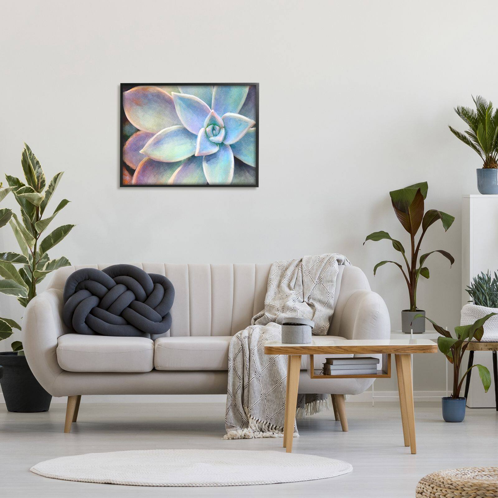 Stupell Industries Succulent Plant Vibrant Bloom Painting Framed Wall Art