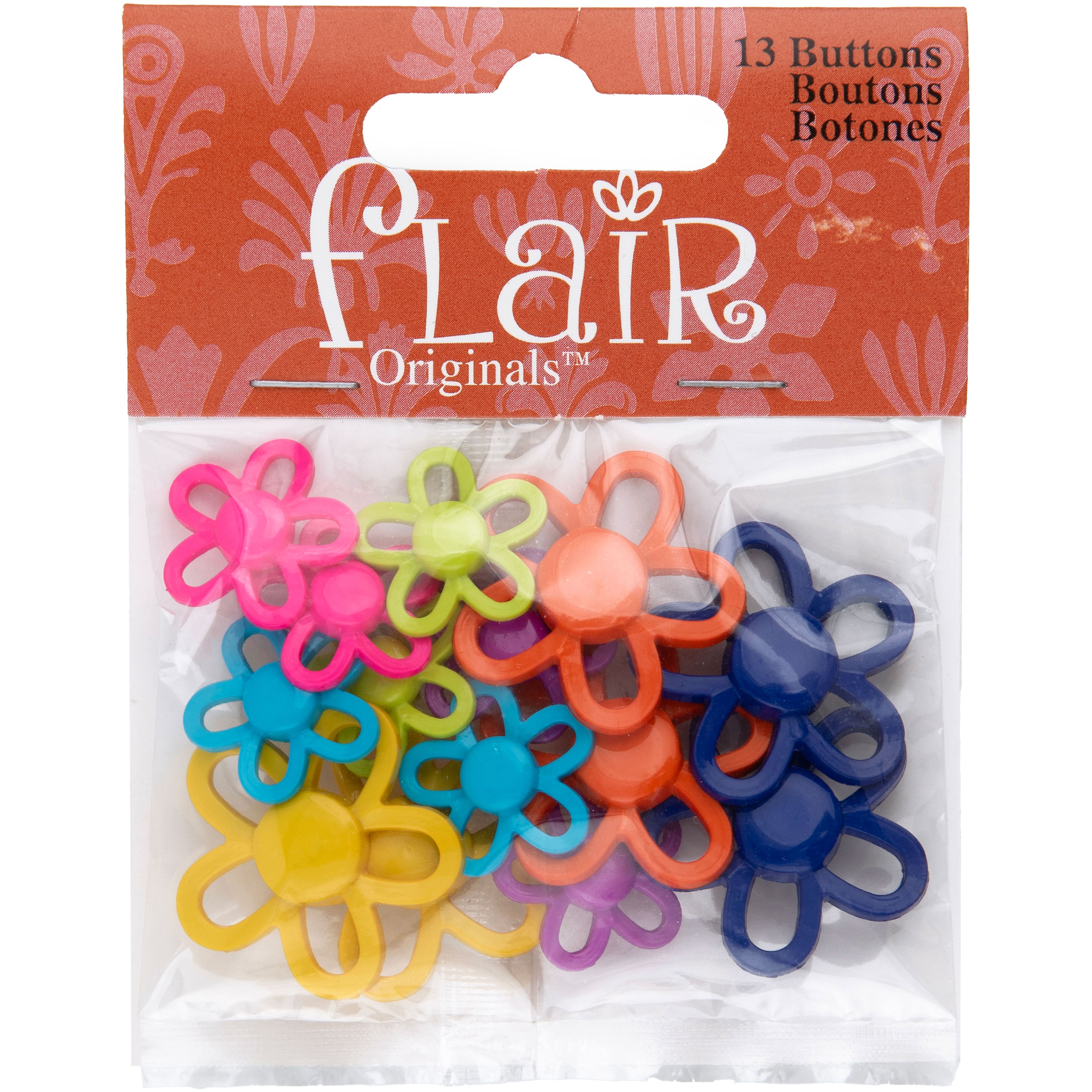 Flair Originals™ Crazy Daisy Button Mix
