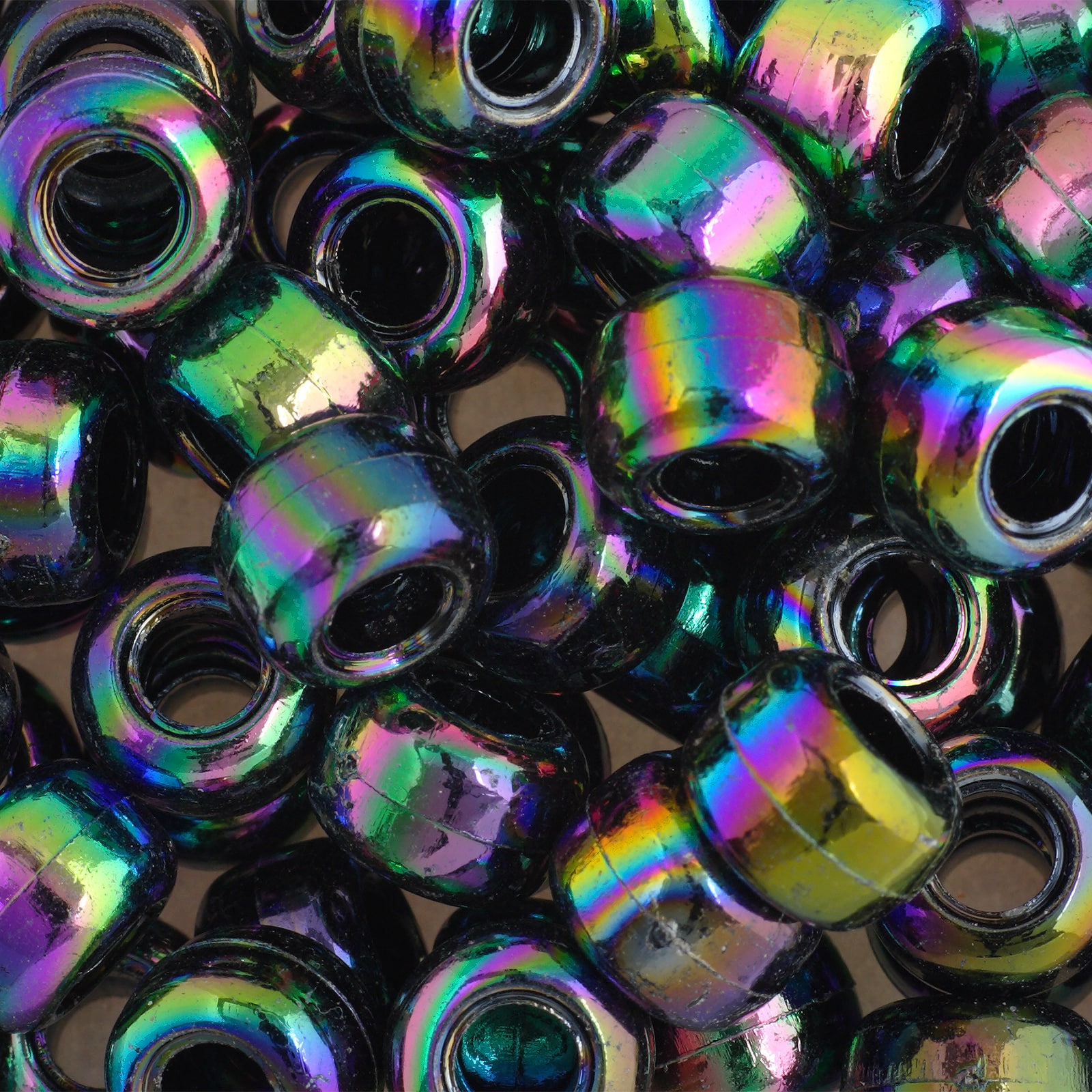 John Bead 9mm Opaque Plastic Pony Beads, 1,000ct.