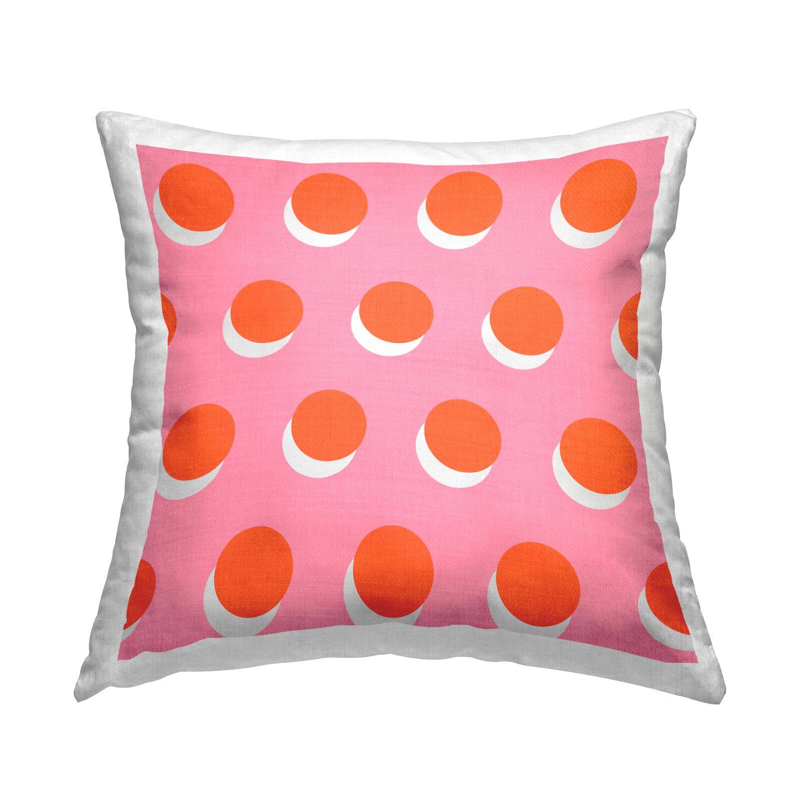 Stupell Industries Polka Dot Circles Throw Pillow