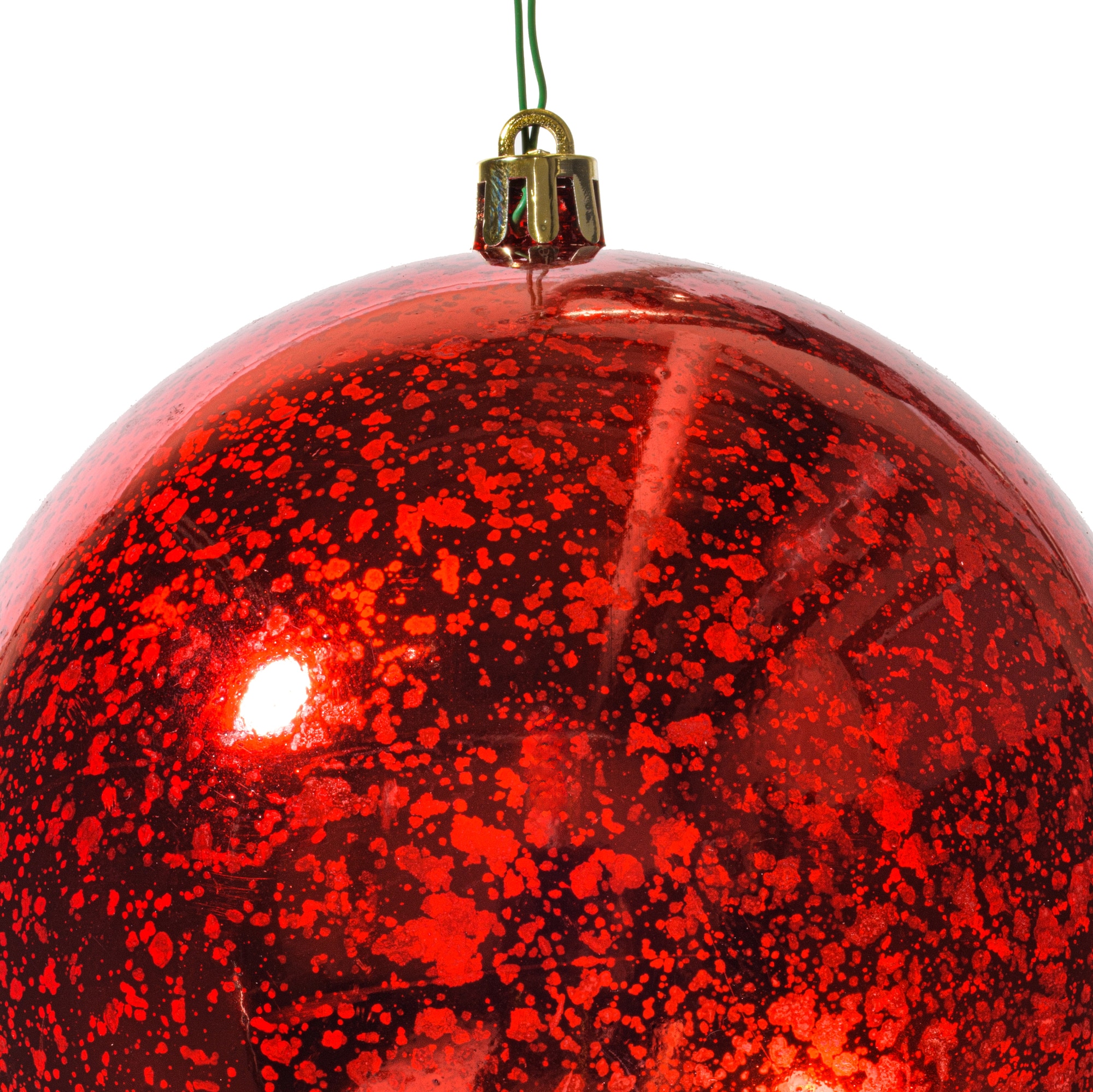Vickerman 4.75" Red Shiny Mercury Ball Ornaments, 4ct.