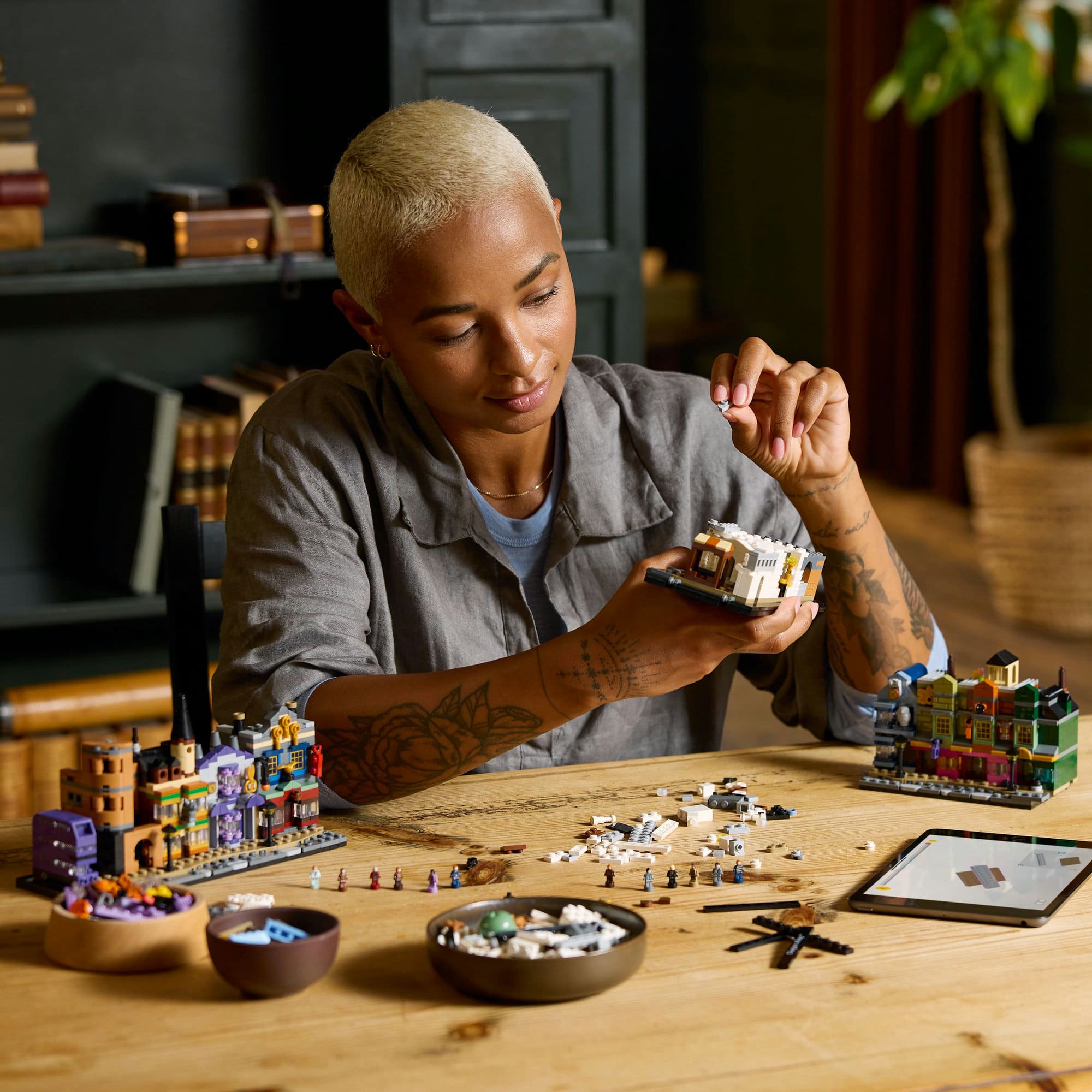 LEGO® Harry Potter™ Diagon Alley™ Wizarding Shops, Wizard Set for Adults 76444