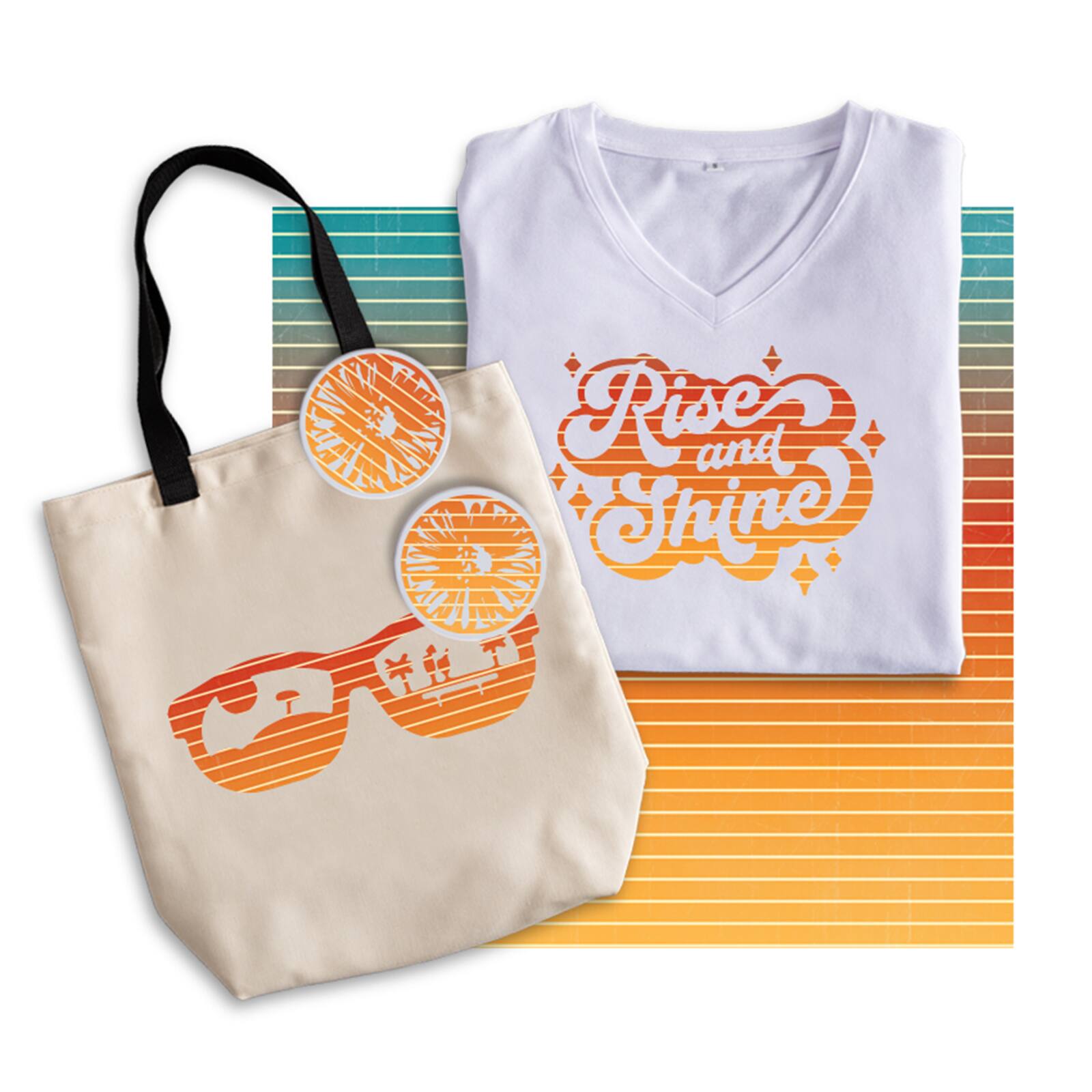 Cricut® Infusible Ink™ Transfer Sheet Patterns, Retro Ombre