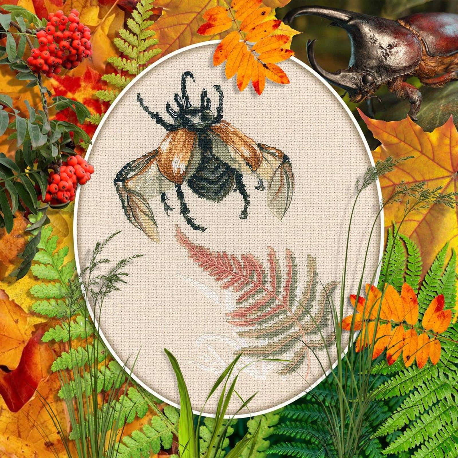 RTO Bugs Fly Counted Cross Stitch Kit