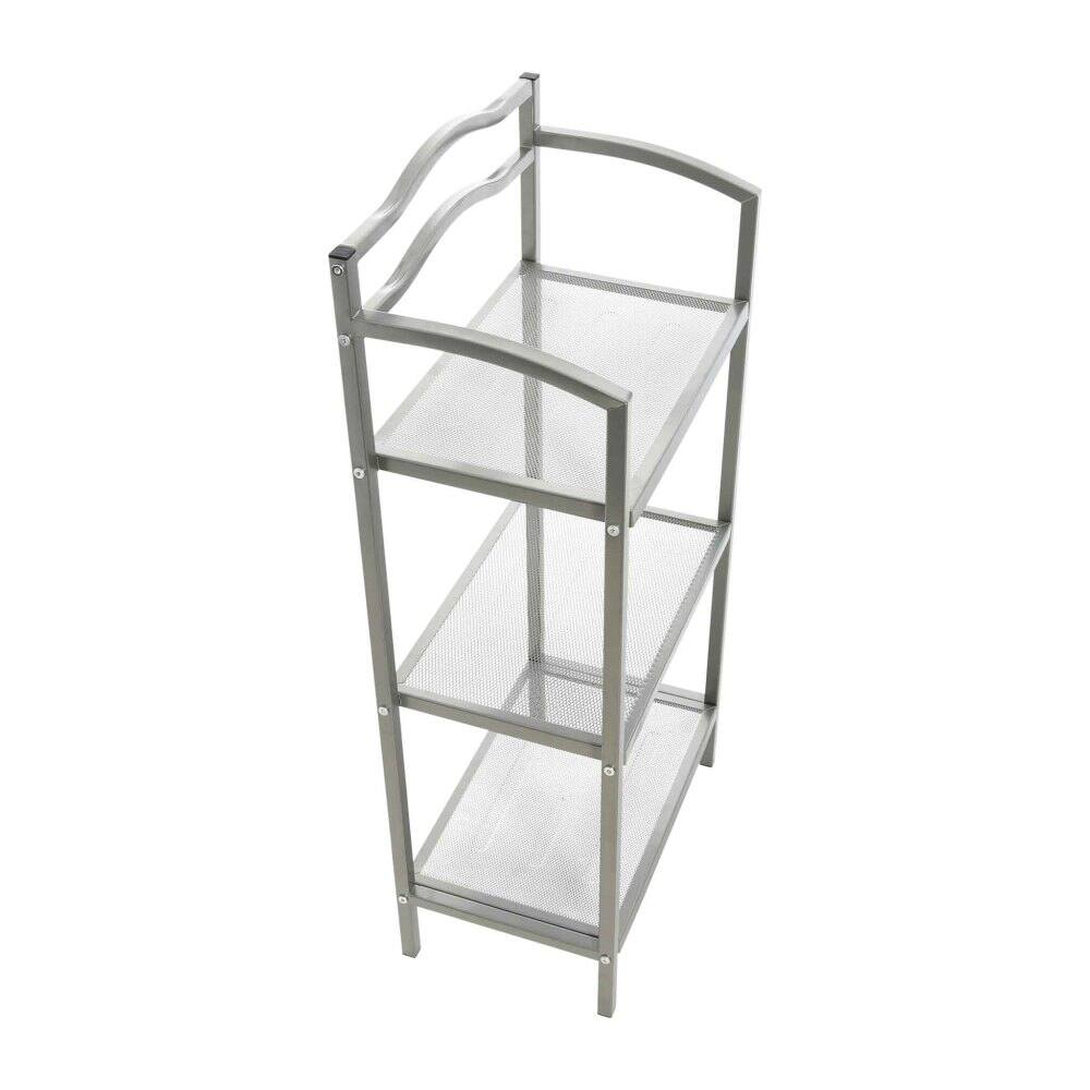 Household Essentials 3-Tier Metal Bathroom Storage Shelf