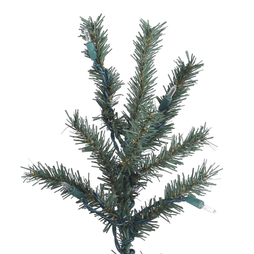 4ft. Pre-Lit Natural Bark Alpine Artificial Christmas Tree, Warm White Dura-lit LED Lights