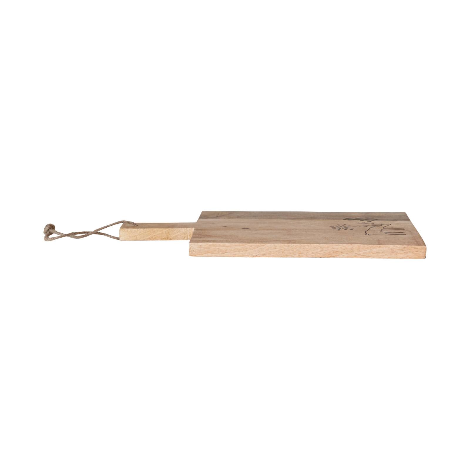 Hello Honey® 18" Laser Etched Reindeer Mango Wood Cheese & Cutting Board