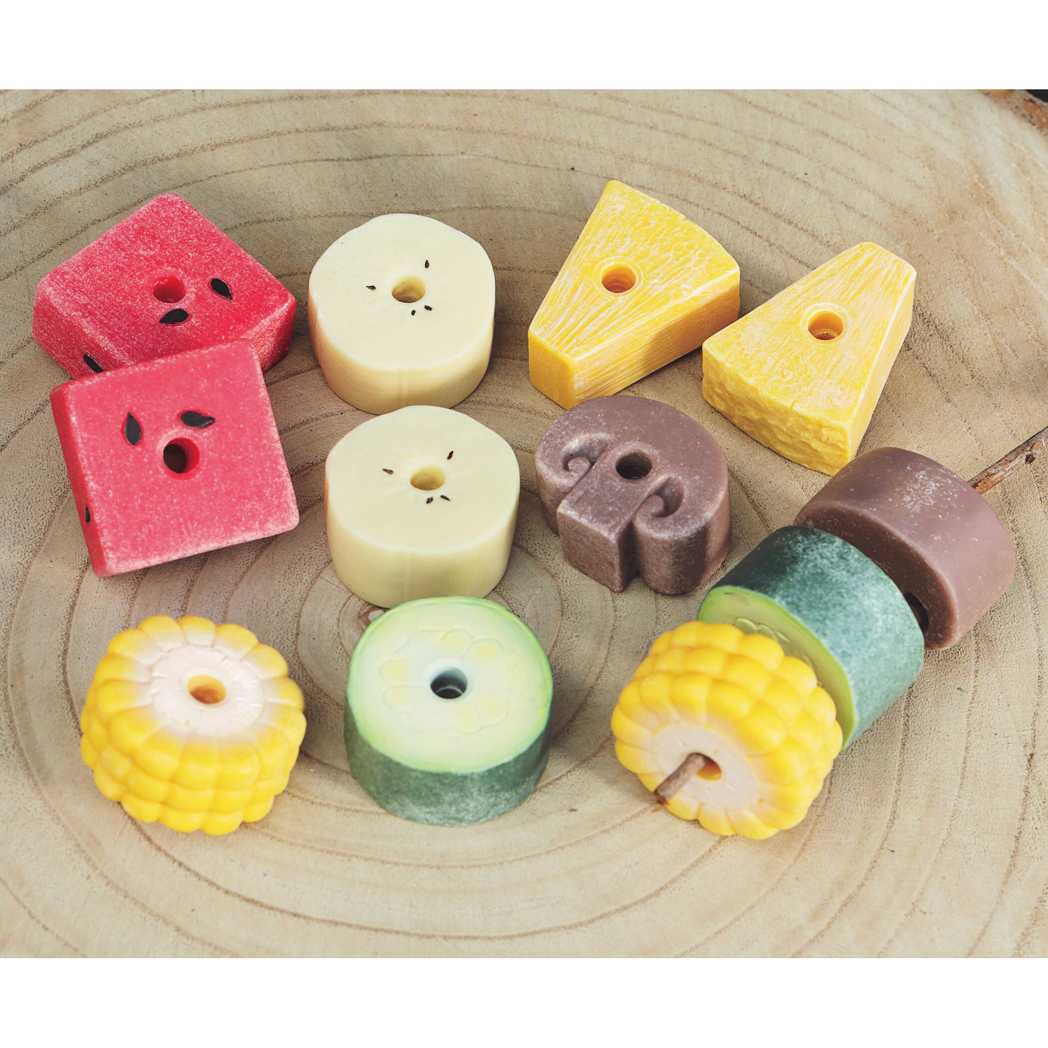 Yellow Door Threading Kebabs Sensory Play Stones Set