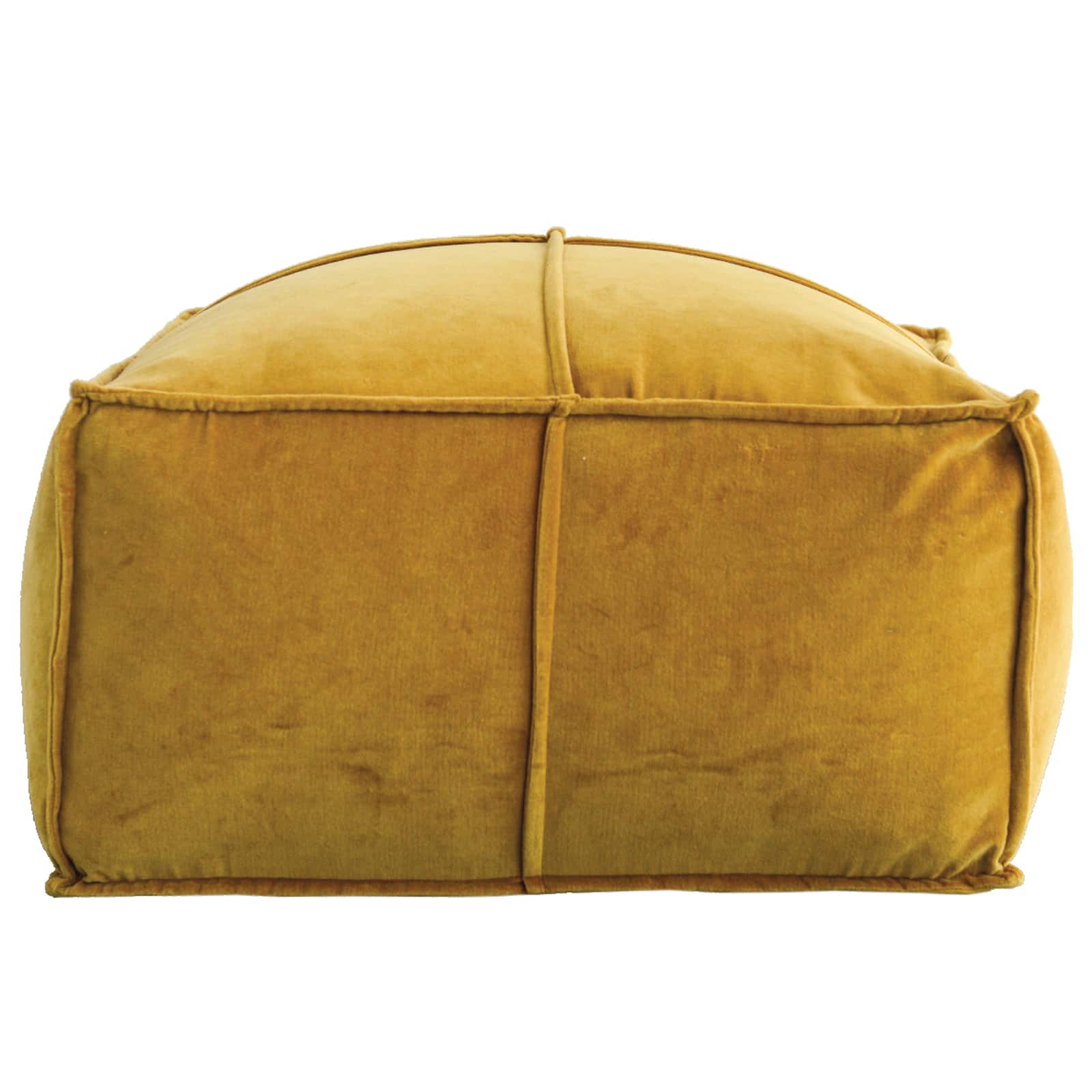 Hello Honey® 24" Square Cotton Velvet Pouf