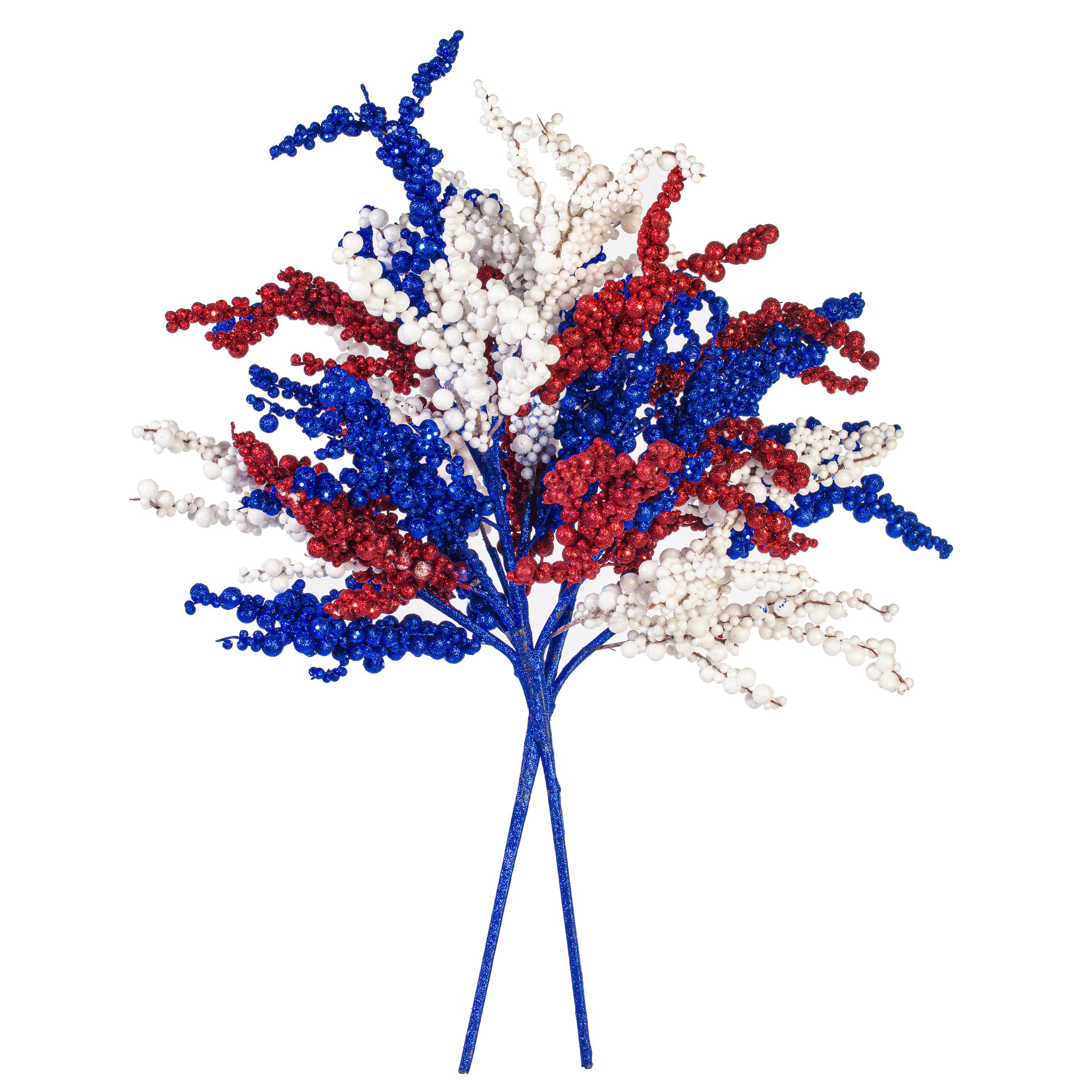 32" Red, White & Blue Cluster Berry Spray