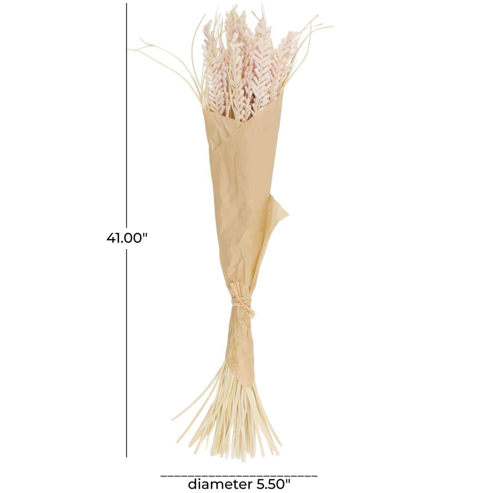 41" Pink & Cream Natural Foliage Floral Bouquet Home Décor