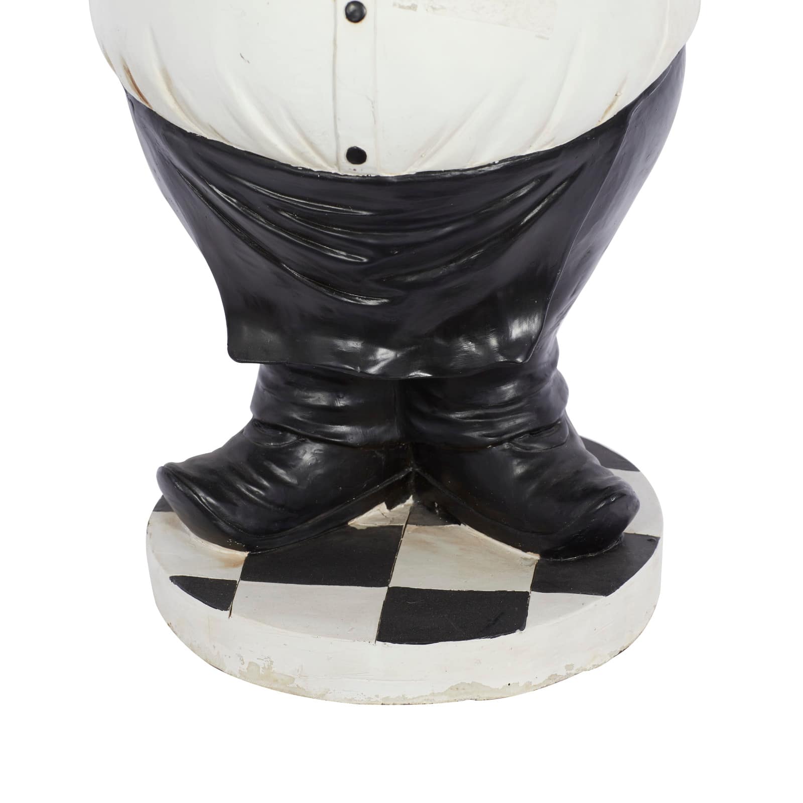 24" White Polystone Traditional Chef Sculpture