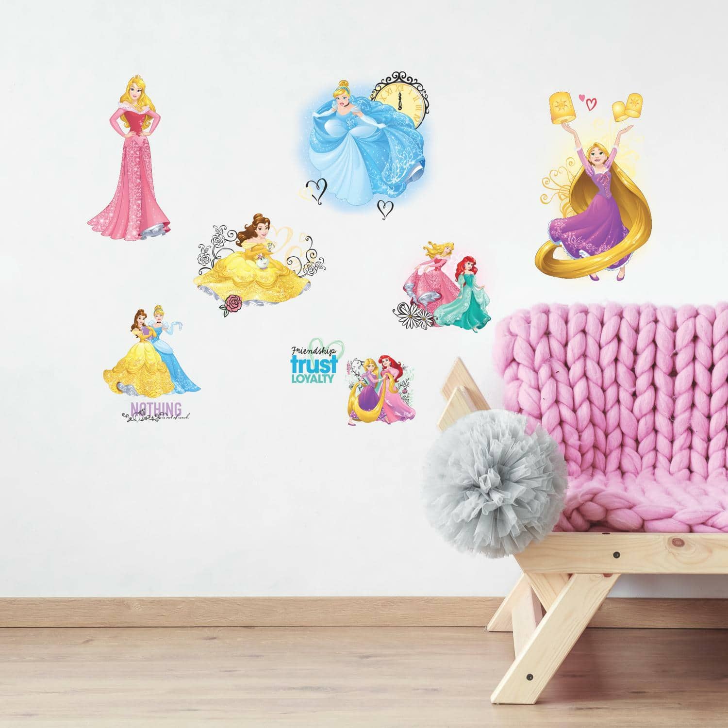 RoomMates Disney Princess Friendship Adventures Peel & Stick Decals