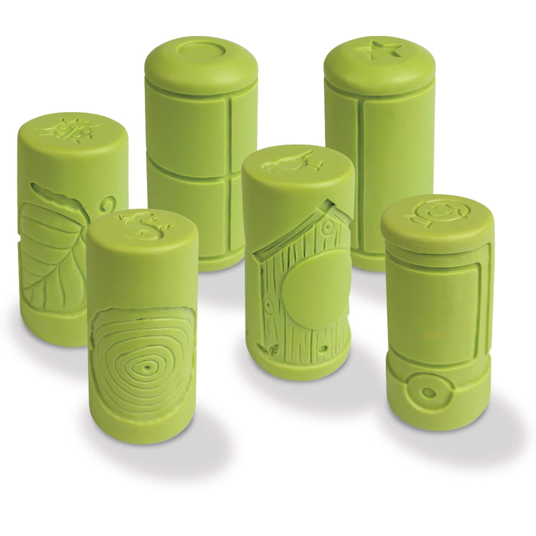 Yellow Door 2.75" Green Let's Roll Number Frames Rollers Set