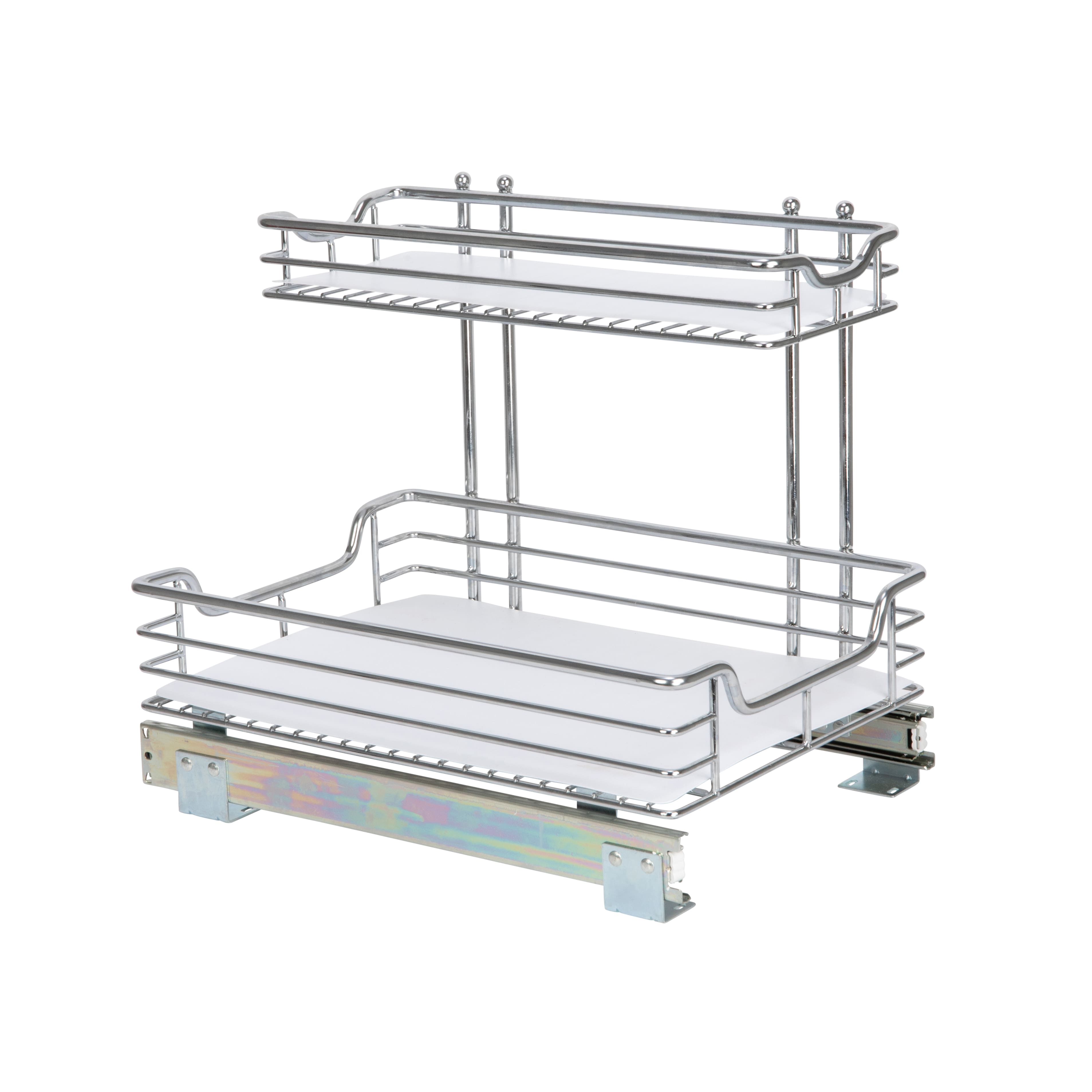 Household Essentials Glidez Lined 2-Tier Cabinet Organizer
