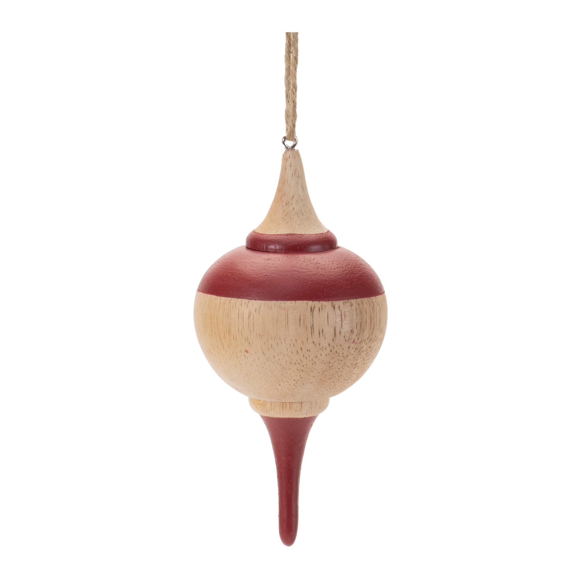 5.25" Oak Wood Top Ornaments, 12ct.