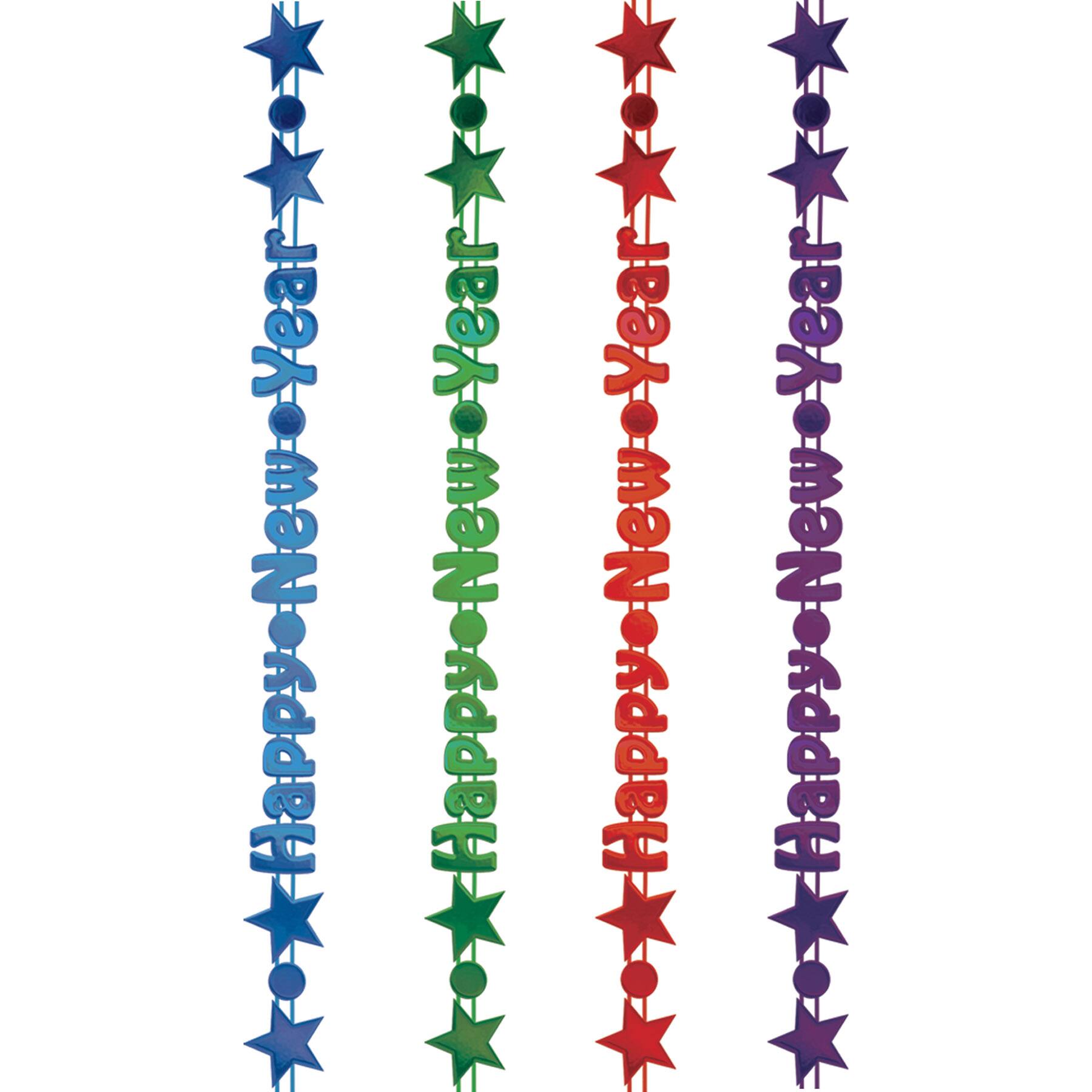 Beistle 36" Bulk Happy New Year Beads of Expression, 144ct.