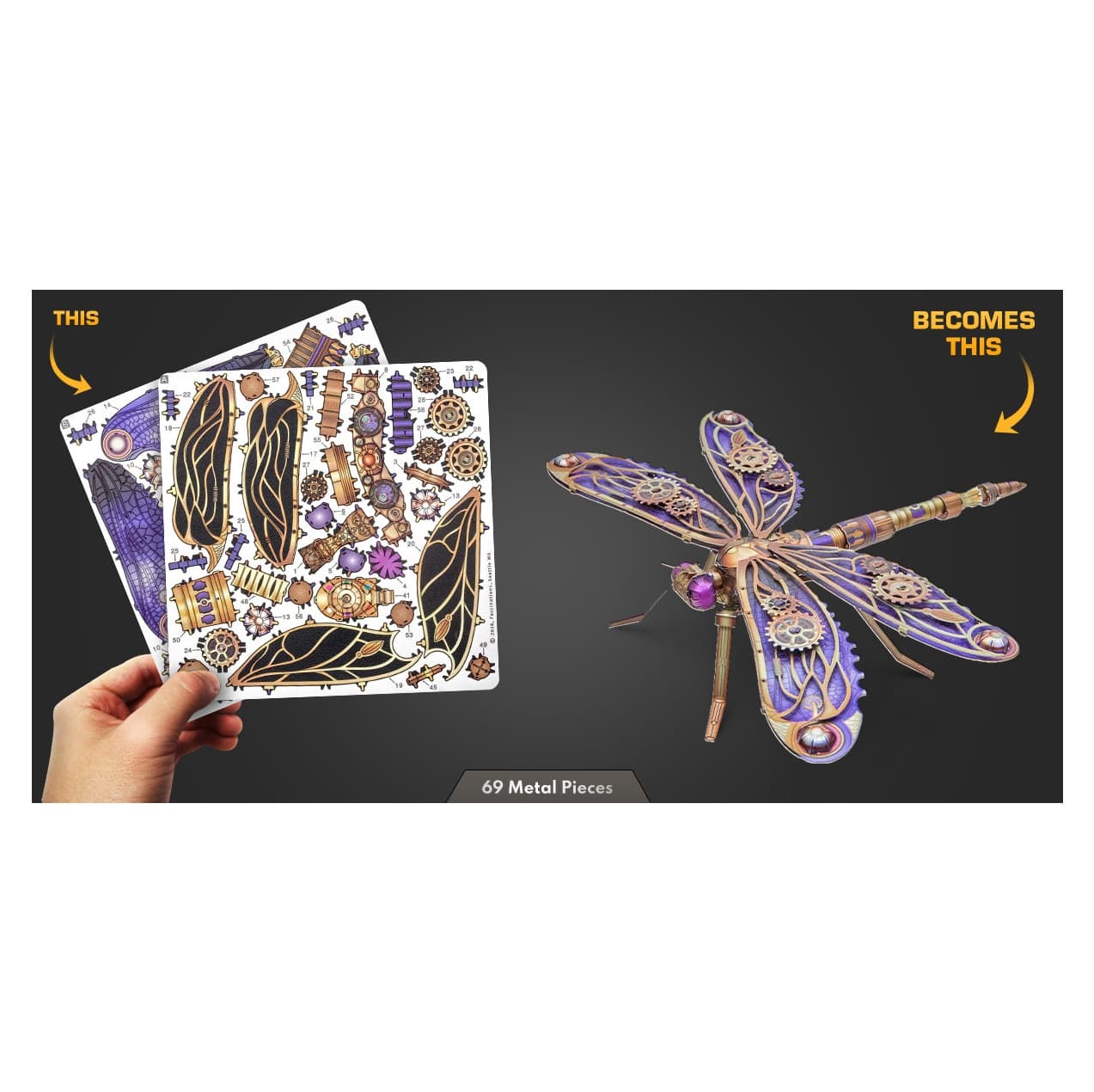Metal Earth® Steampunk Dragonfly Steel Model Kit