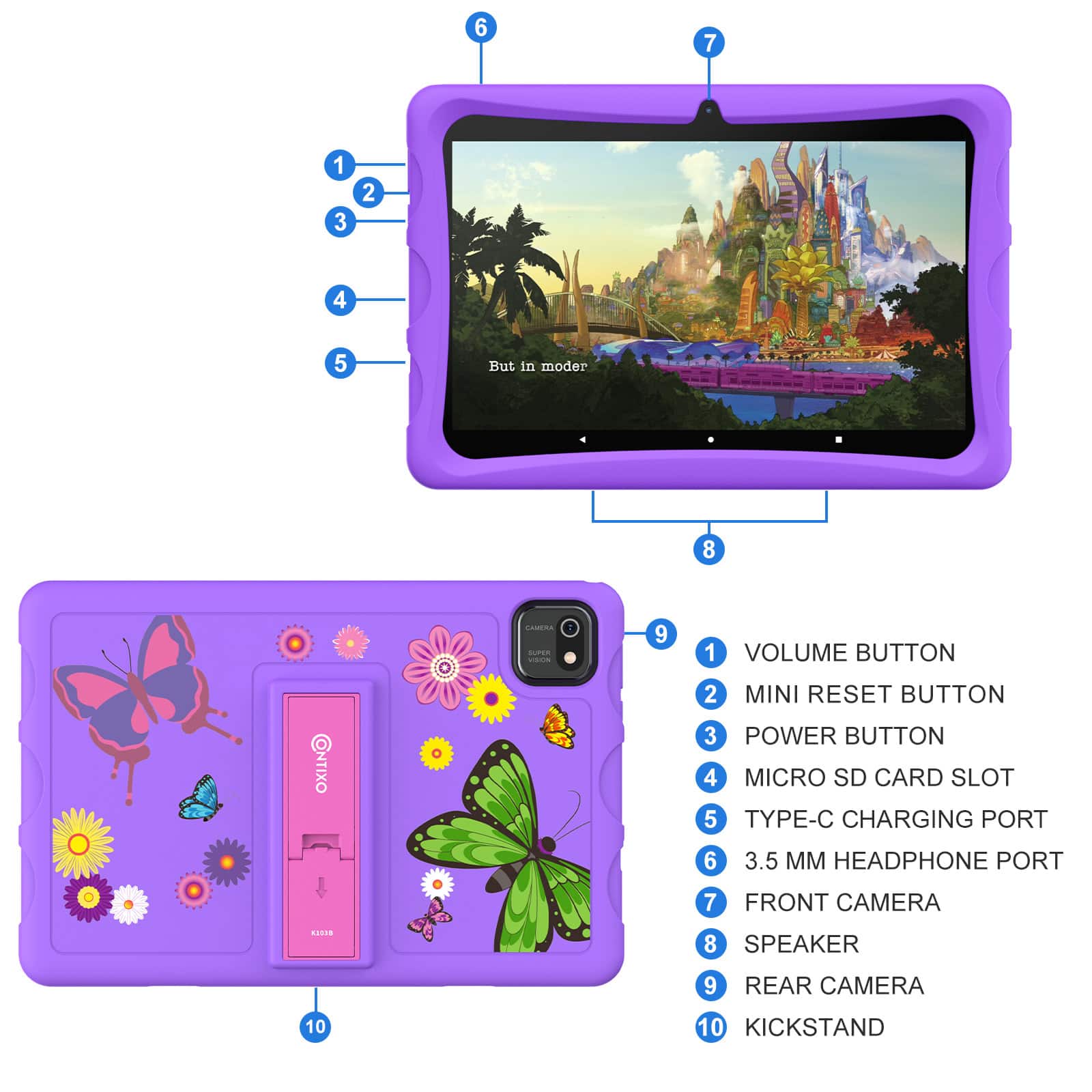 Contixo K103A Kids HD Tablet