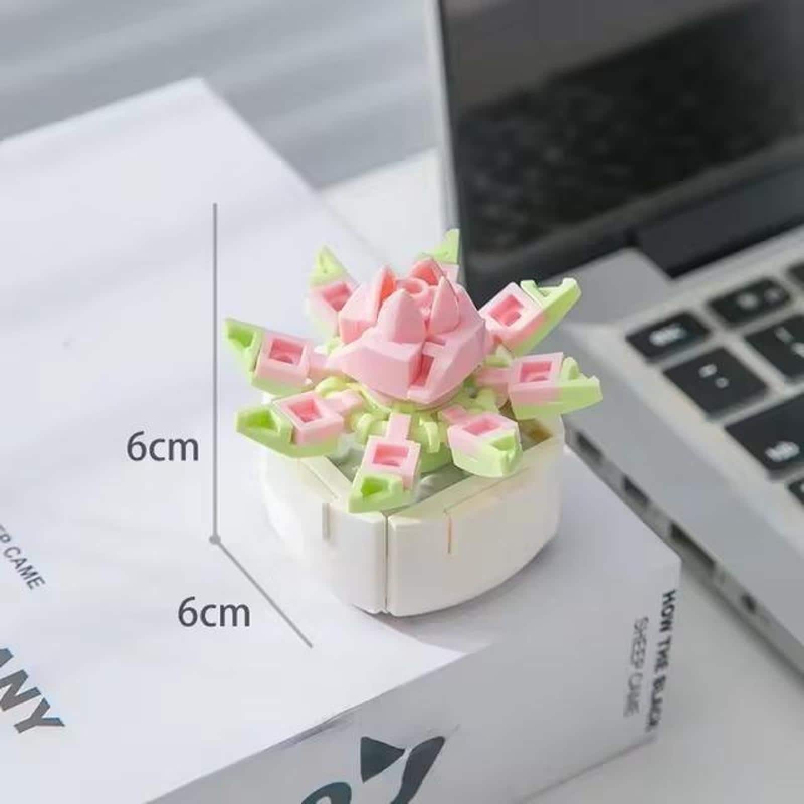 Wizardi Ji Luyue Building Brick Mini Potted Plants Set