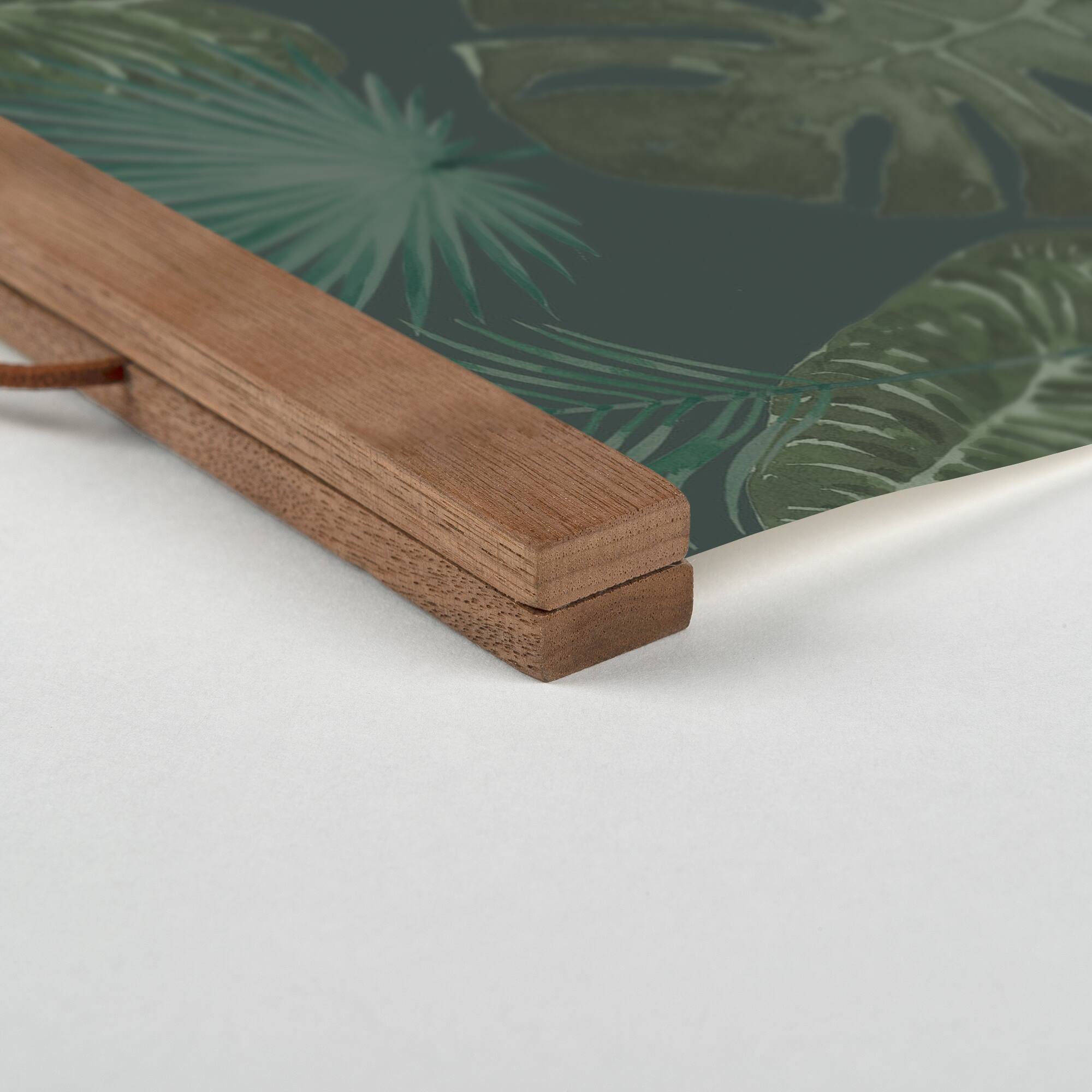 Let Your Soul Shine Tropical Palm Teak Hanging Canvas