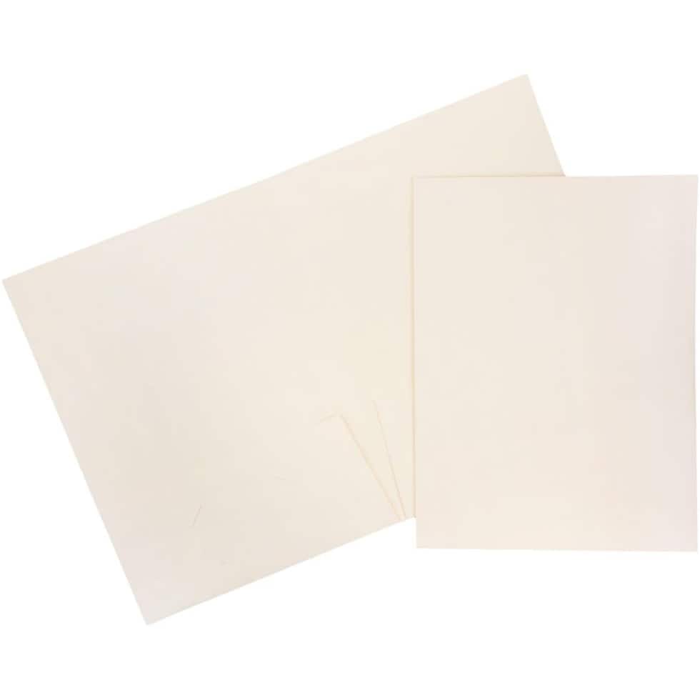 JAM Paper 9.5" x 11.5" 2-Pocket Linen Folders, 6ct.