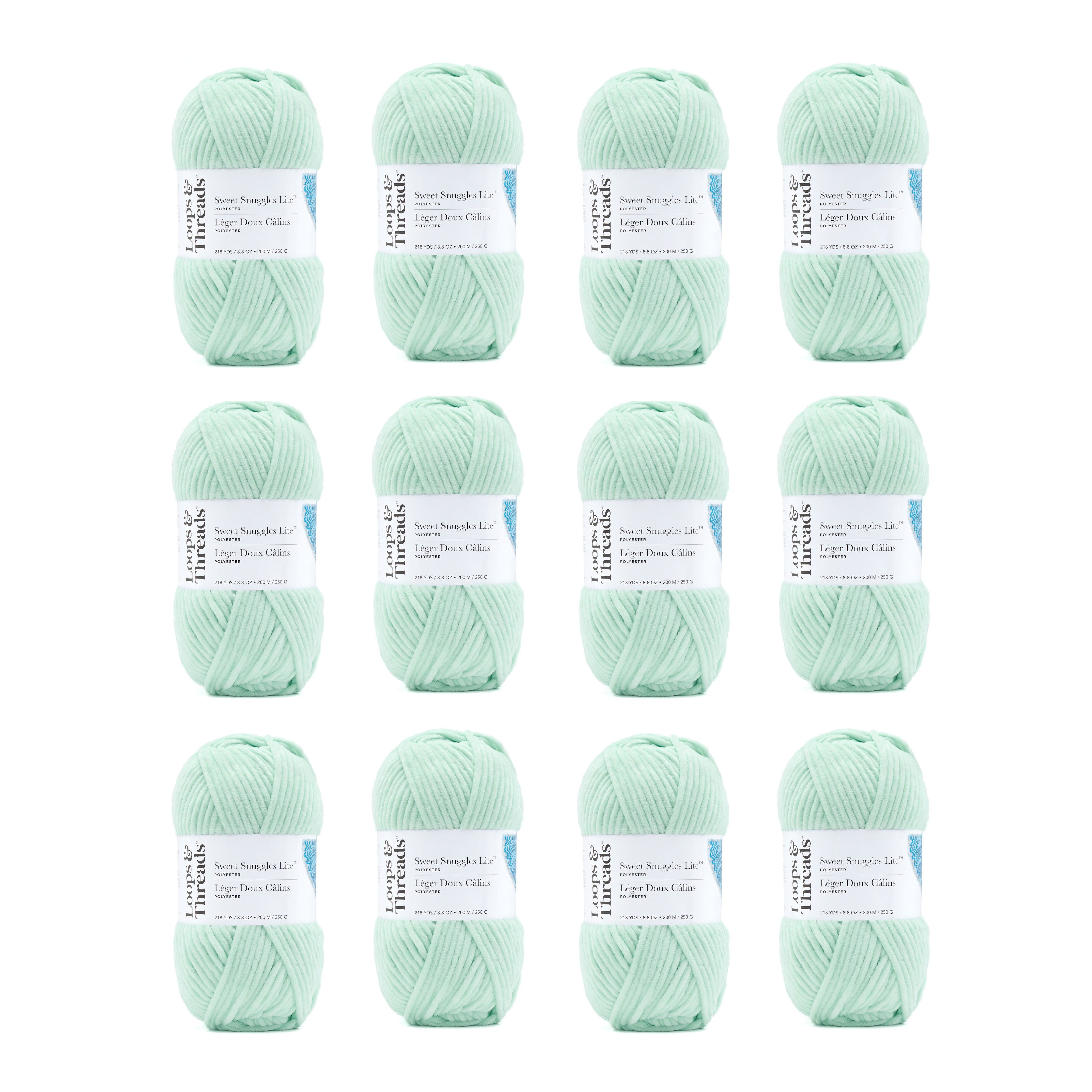12 Pack: Sweet Snuggles™ Lite Yarn by Loops & Threads®