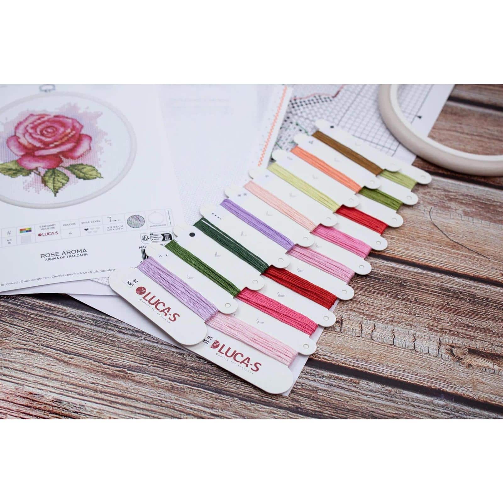 Luca-S Rose Aroma Counted Cross Stitch Kit