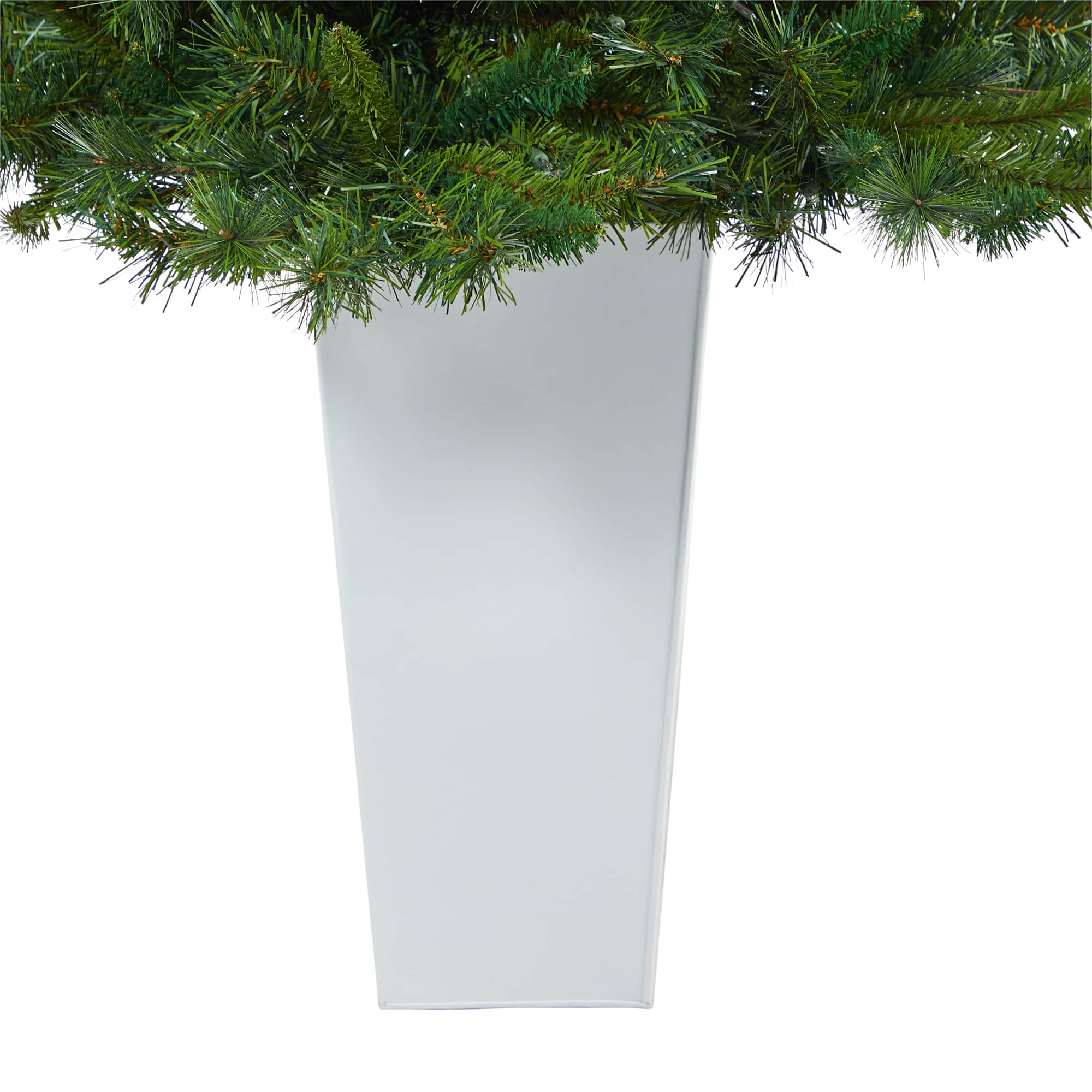 4.5ft. Pre-Lit Wyoming Mixed Pine Artificial Christmas Tree in Tower Planter