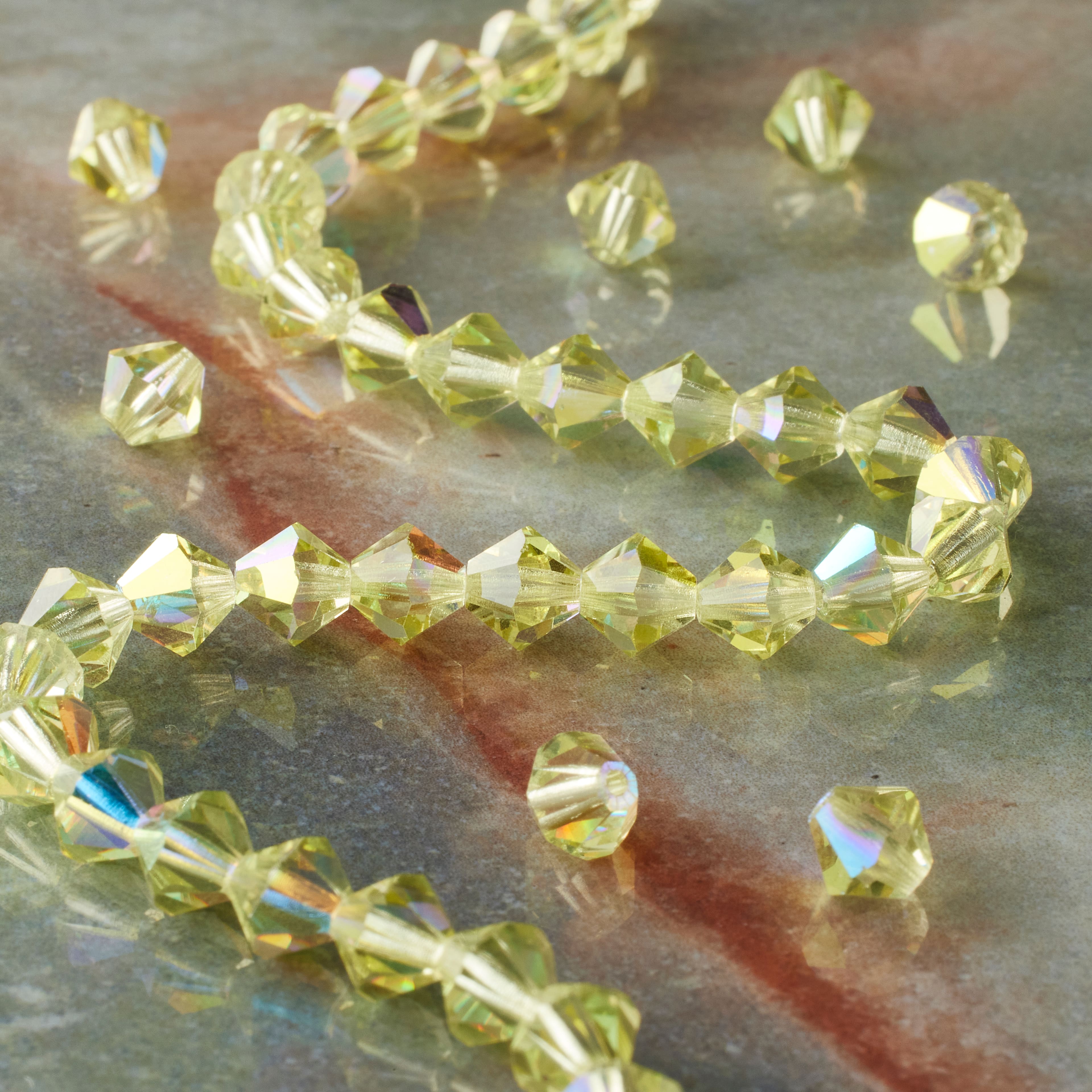 Preciosa Glass Crystal Bicone Beads, 6mm by Bead Landing™