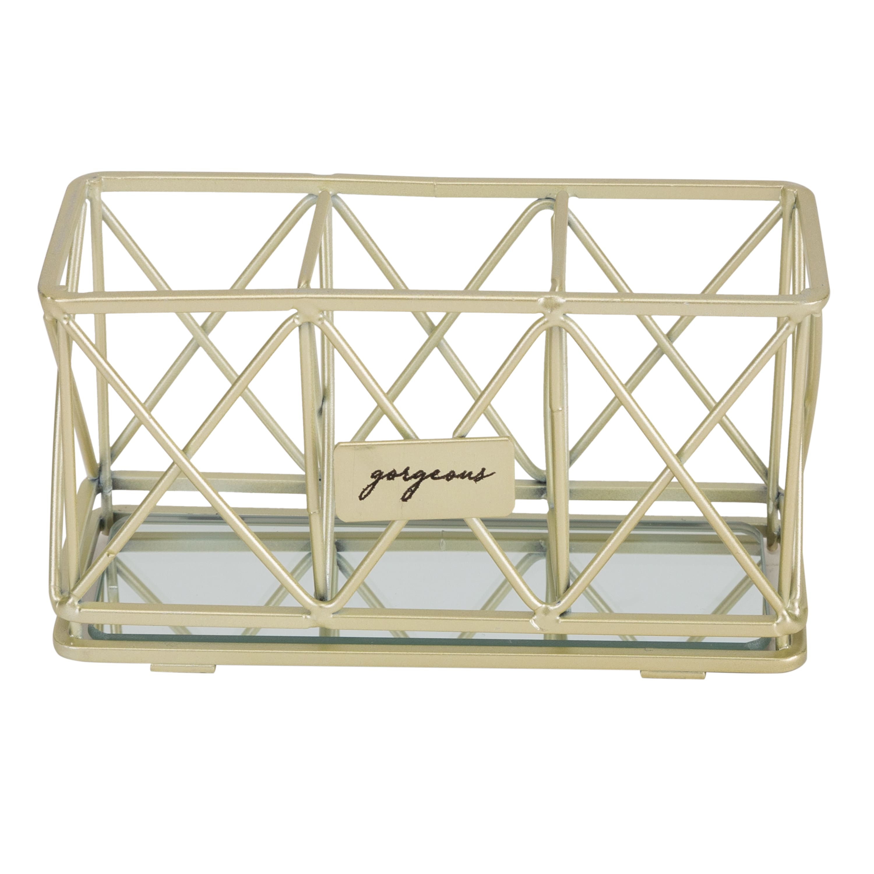 Home Details 3-Compartment Cosmetic Brush & Pencil Holder