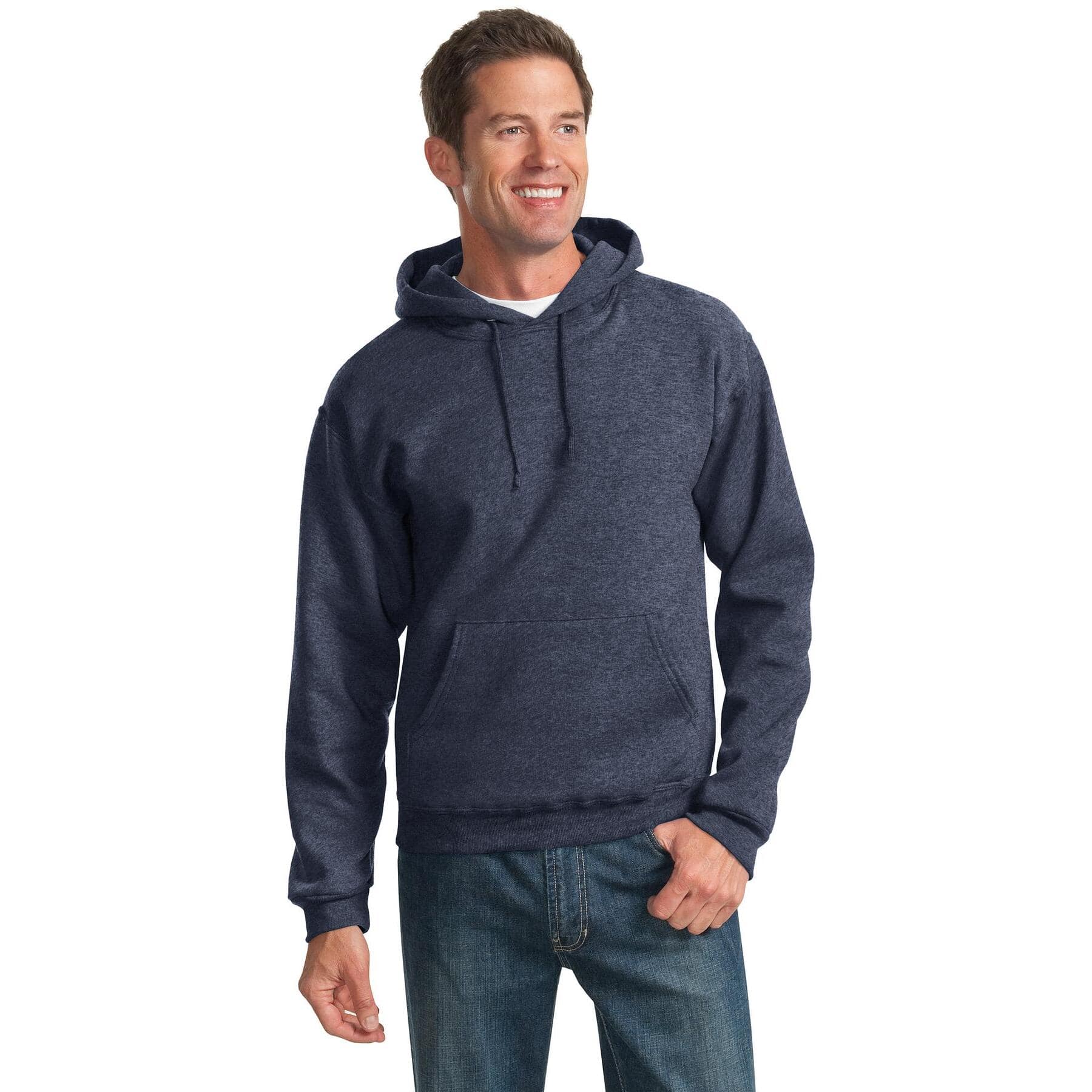 JERZEES® NuBlend Pullover Hooded Heathered Sweatshirt