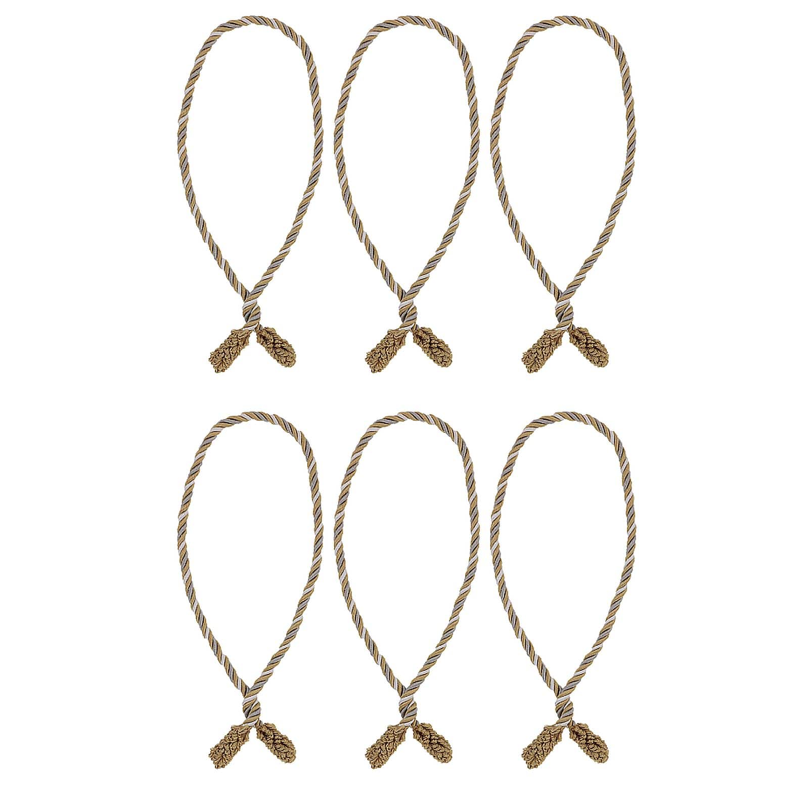 Haute Decor 20" Gold, Silver & White Decorative Twist Ties, 6ct.