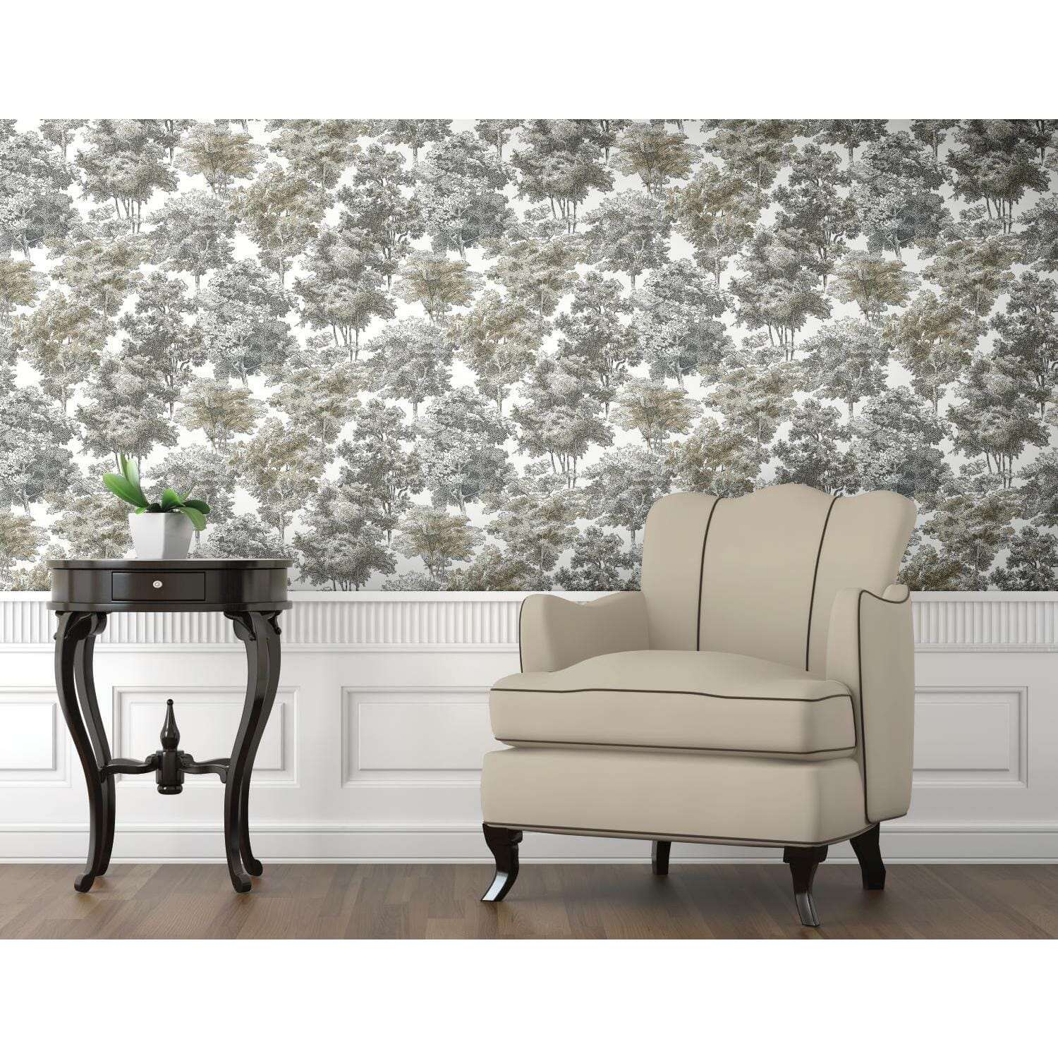 RoomMates Old World Trees Peel & Stick Wallpaper