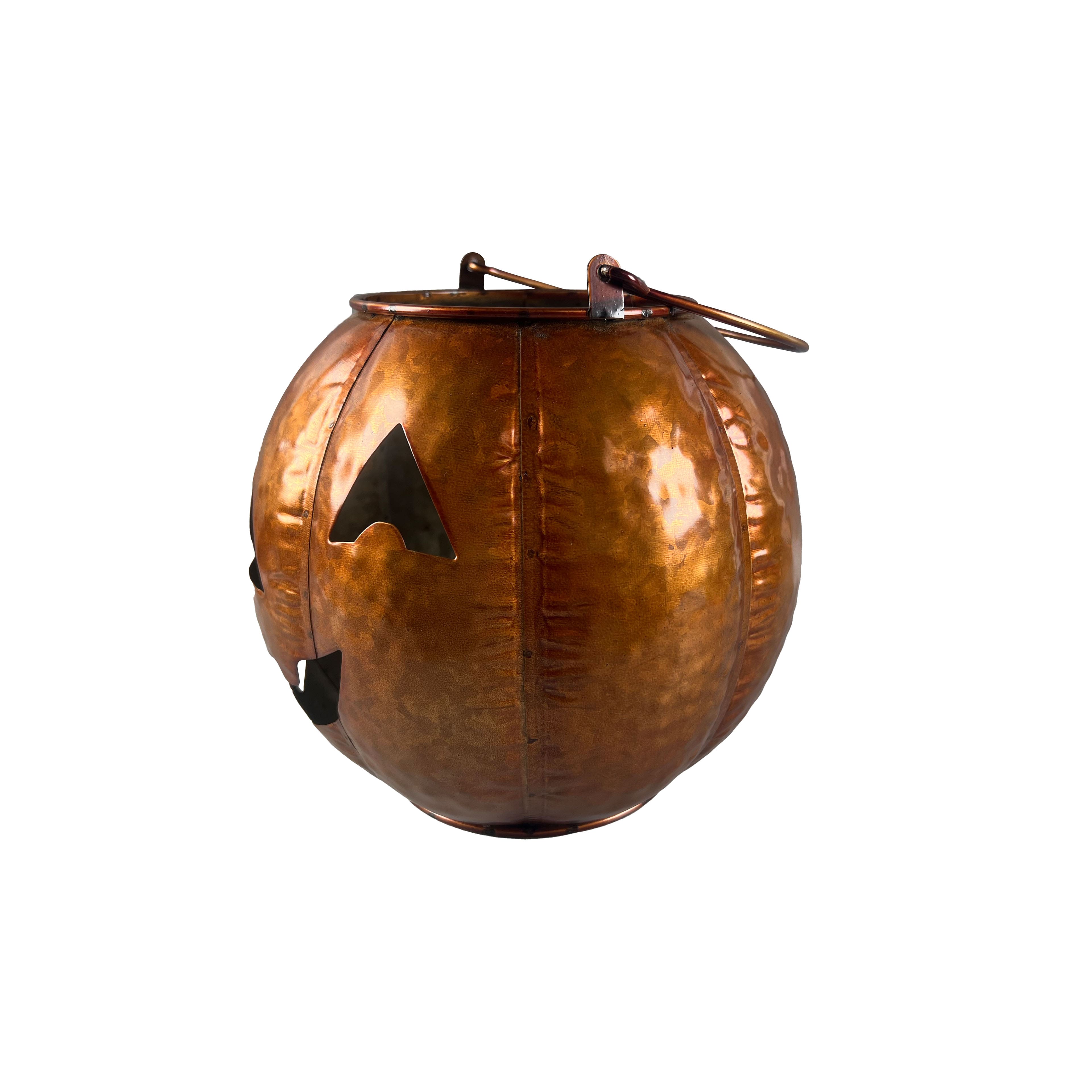 8.5" Galvanized Metal Pillar Candle Jack-o'-Lantern by Ashland®