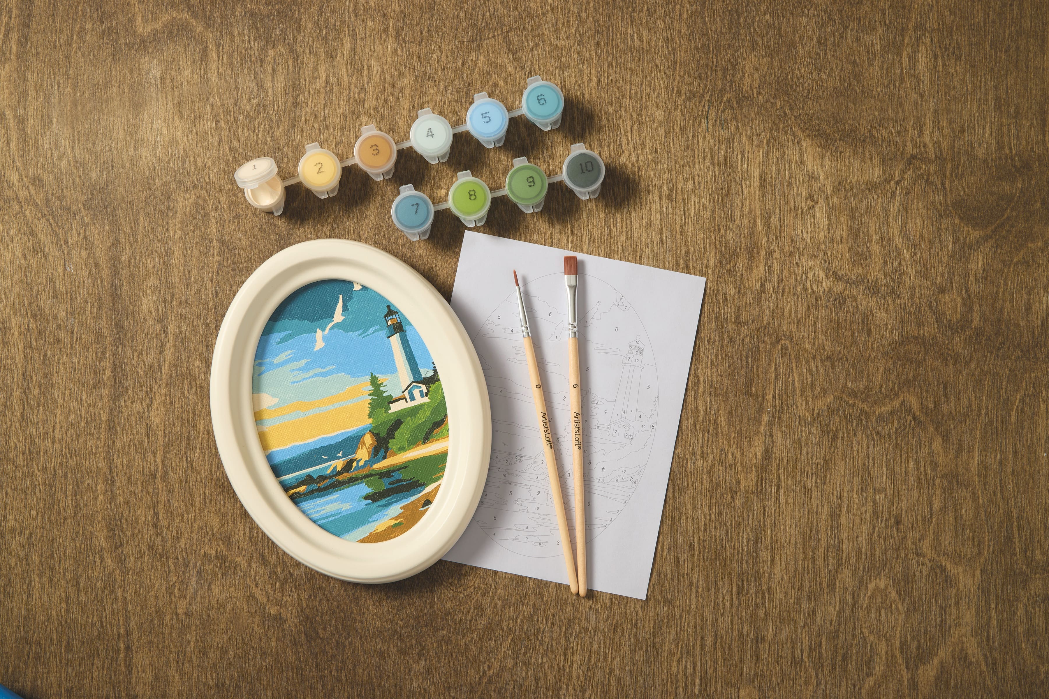 Lighthouse Paint-by-Number Framed Mini Kit by Artist's Loft®