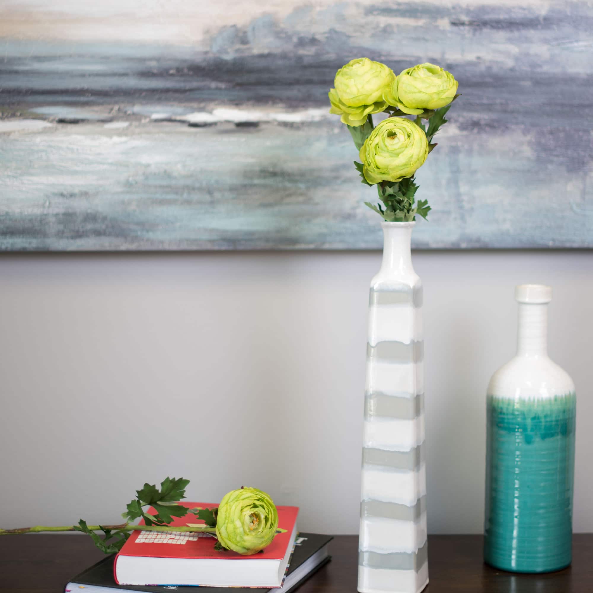 23" Green Ranunculus Artificial Stem, 4ct.