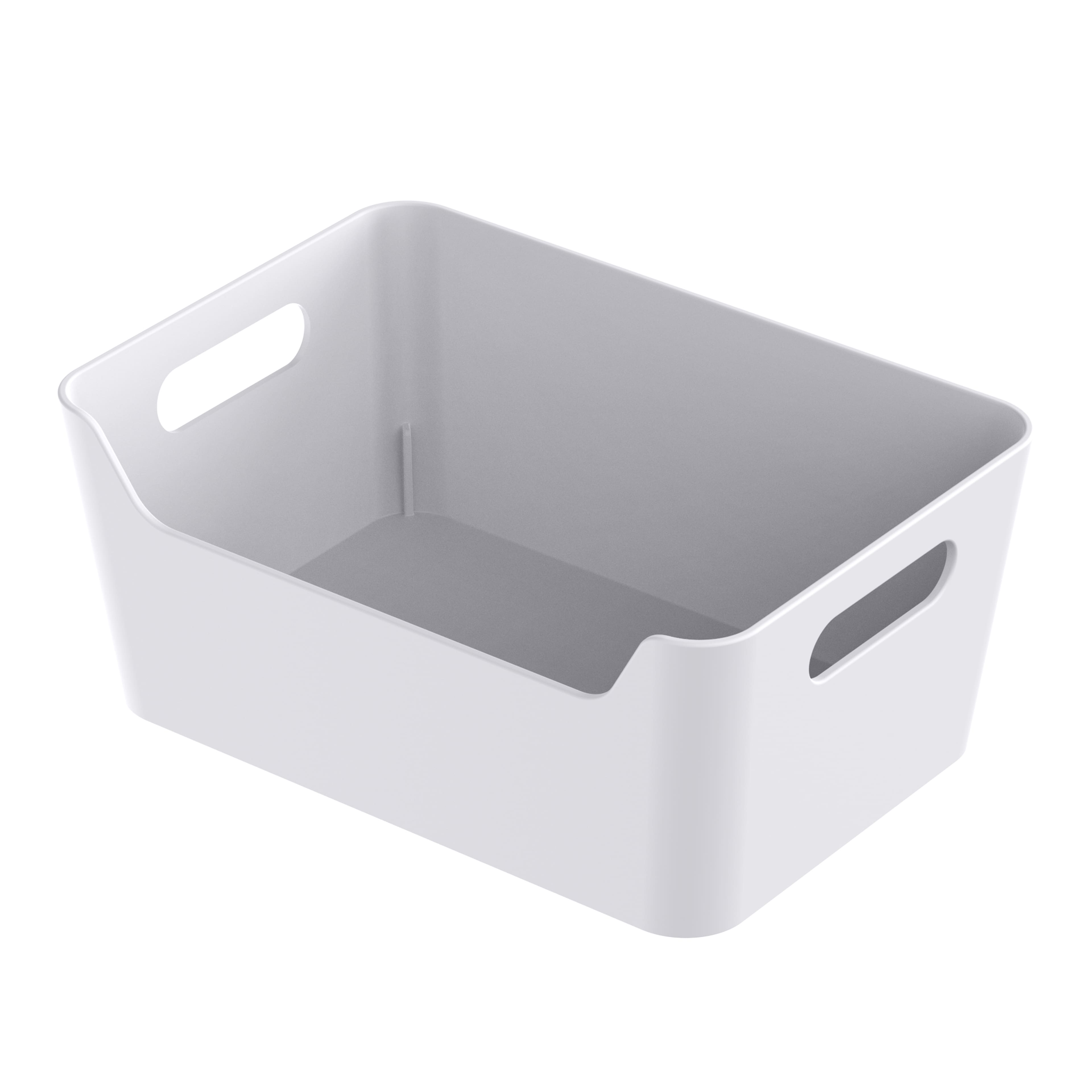 White Open Storage Bin by Simply Tidy