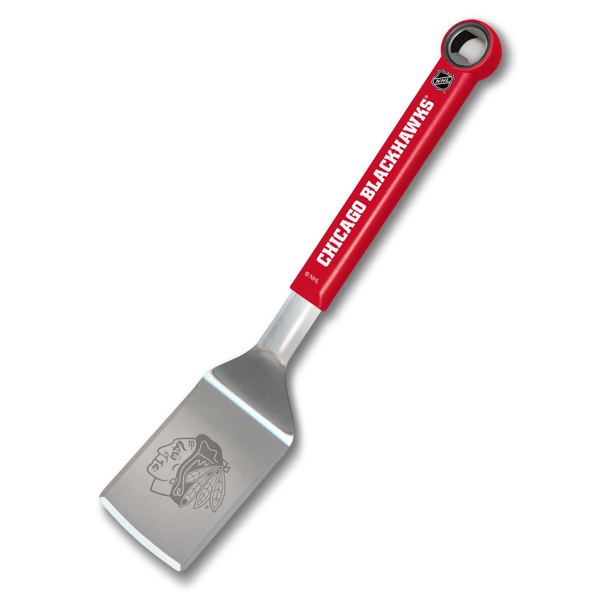 NHL Stainless Steel BBQ Spatula with Bottle Opener