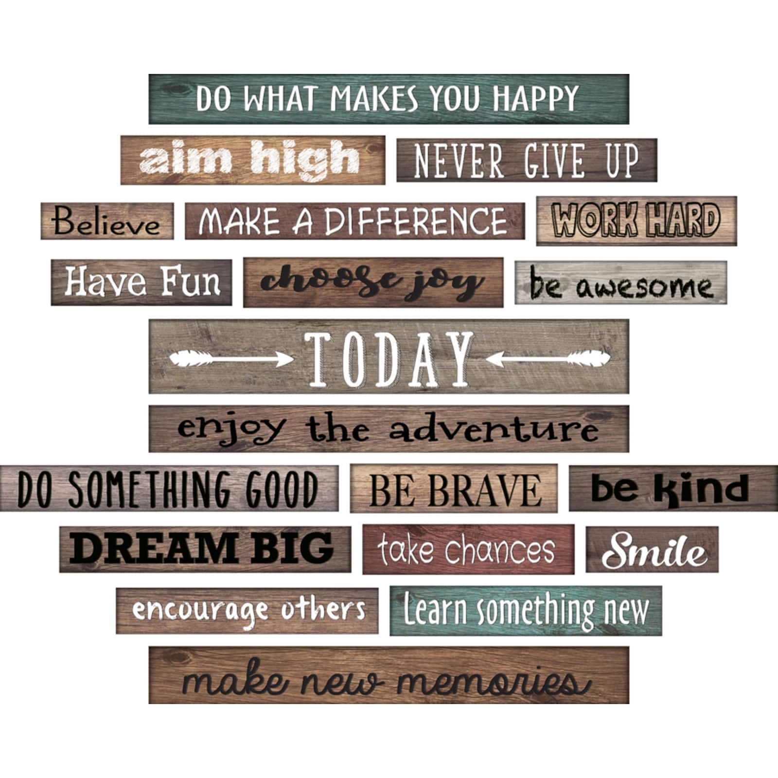 Teacher Created Resources Clingy Thingies® Motivational Gallery Signs, 20ct.