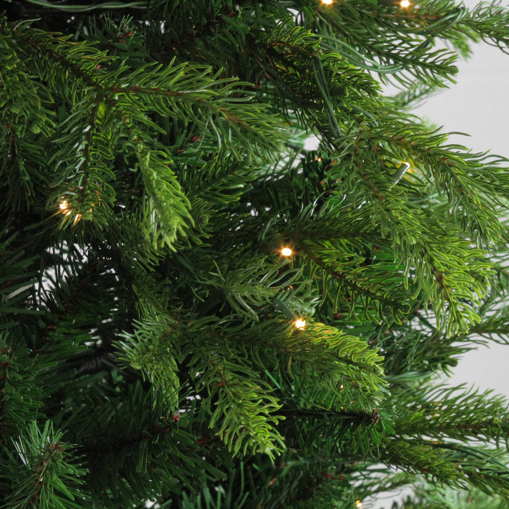 6ft. Pre-Lit Real Touch™️ Oregon Noble Fir Artificial Potted Christmas Tree, Warm Clear LED Lights