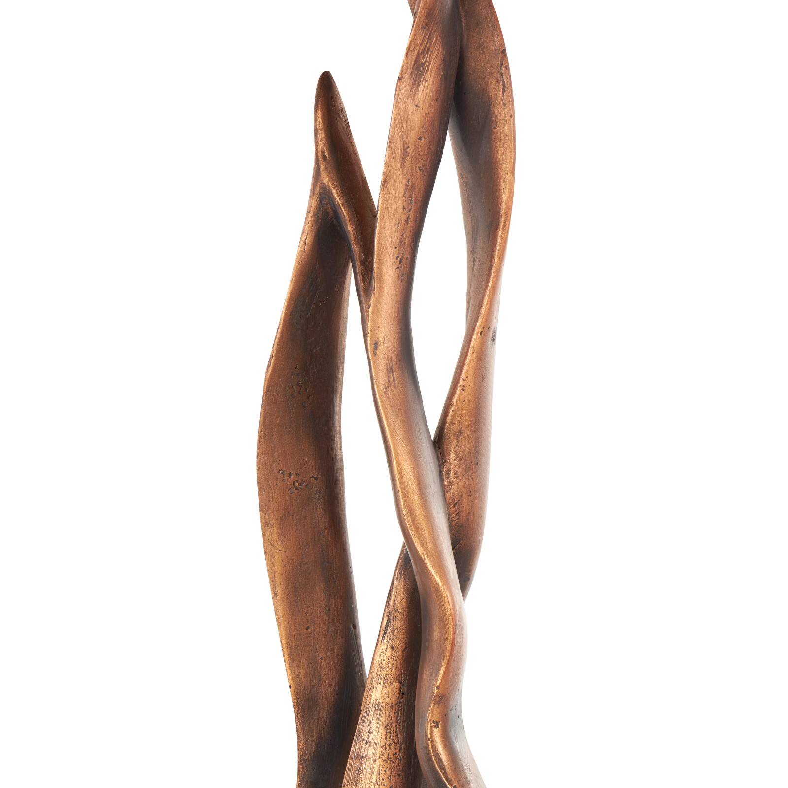 32" Bronze Polystone & Metal Abstract Decorative Sculpture