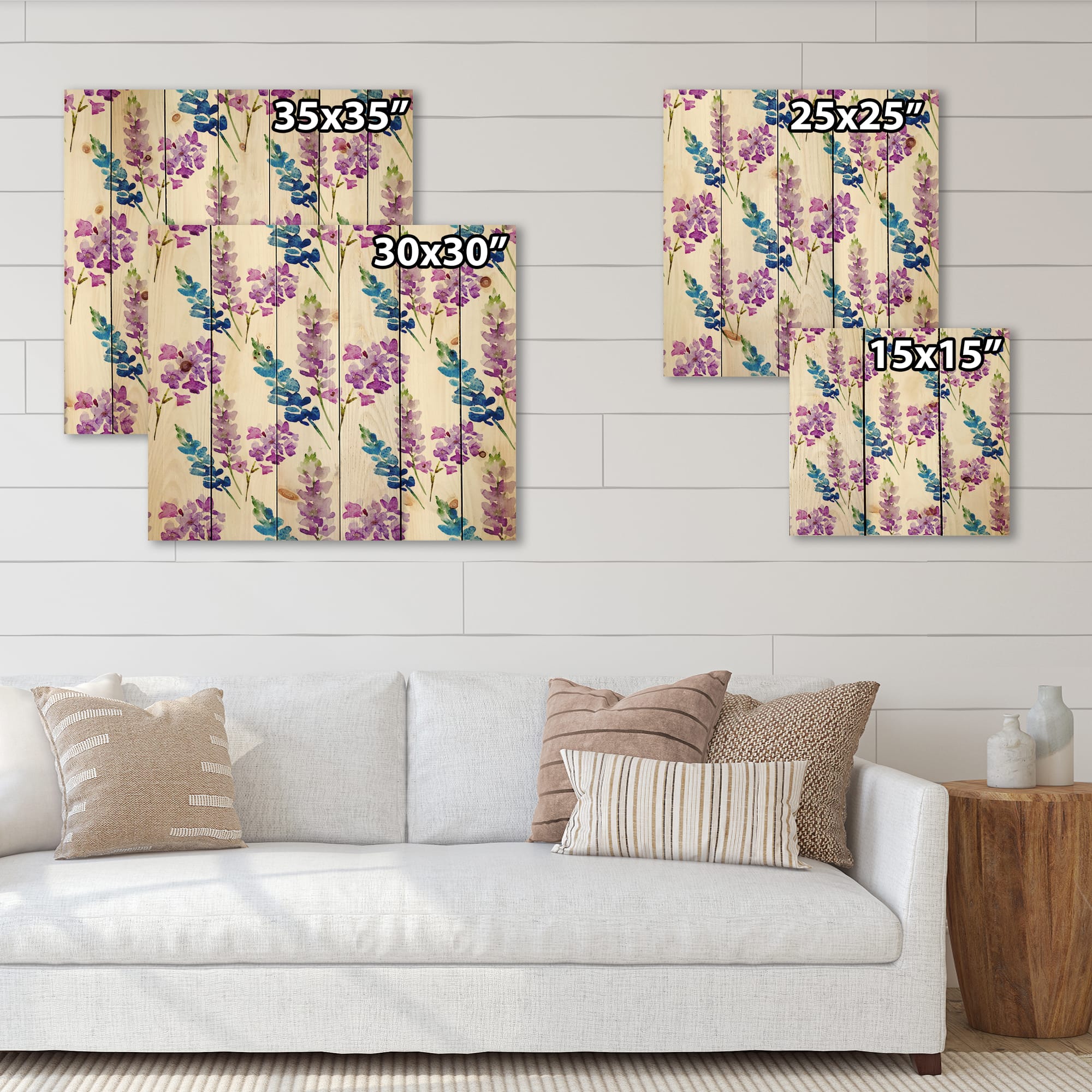 Designart - Pink and Purple Floral Pattern