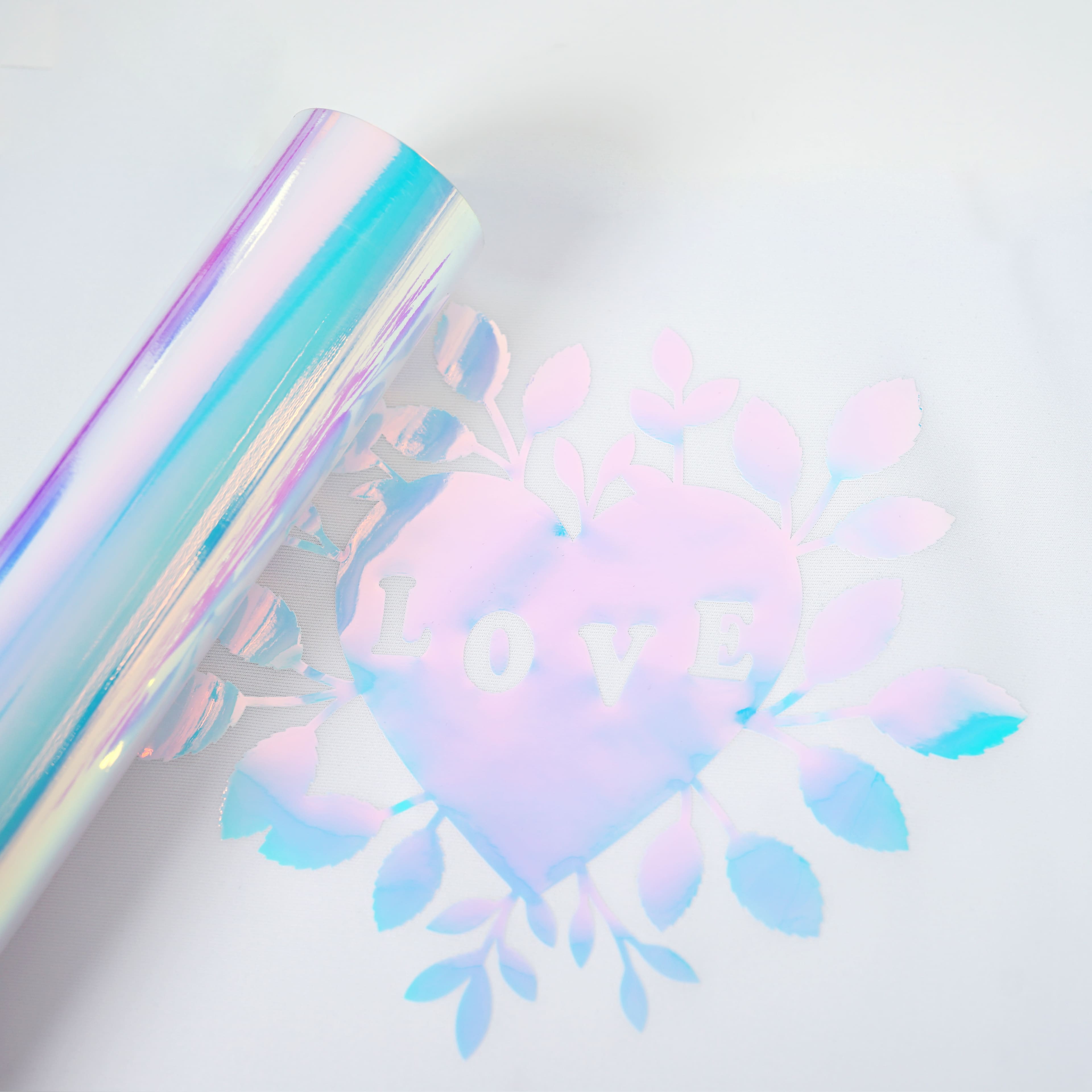 12 Pack: Hyacinth Holographic Heat Transfer Vinyl by Make Market®