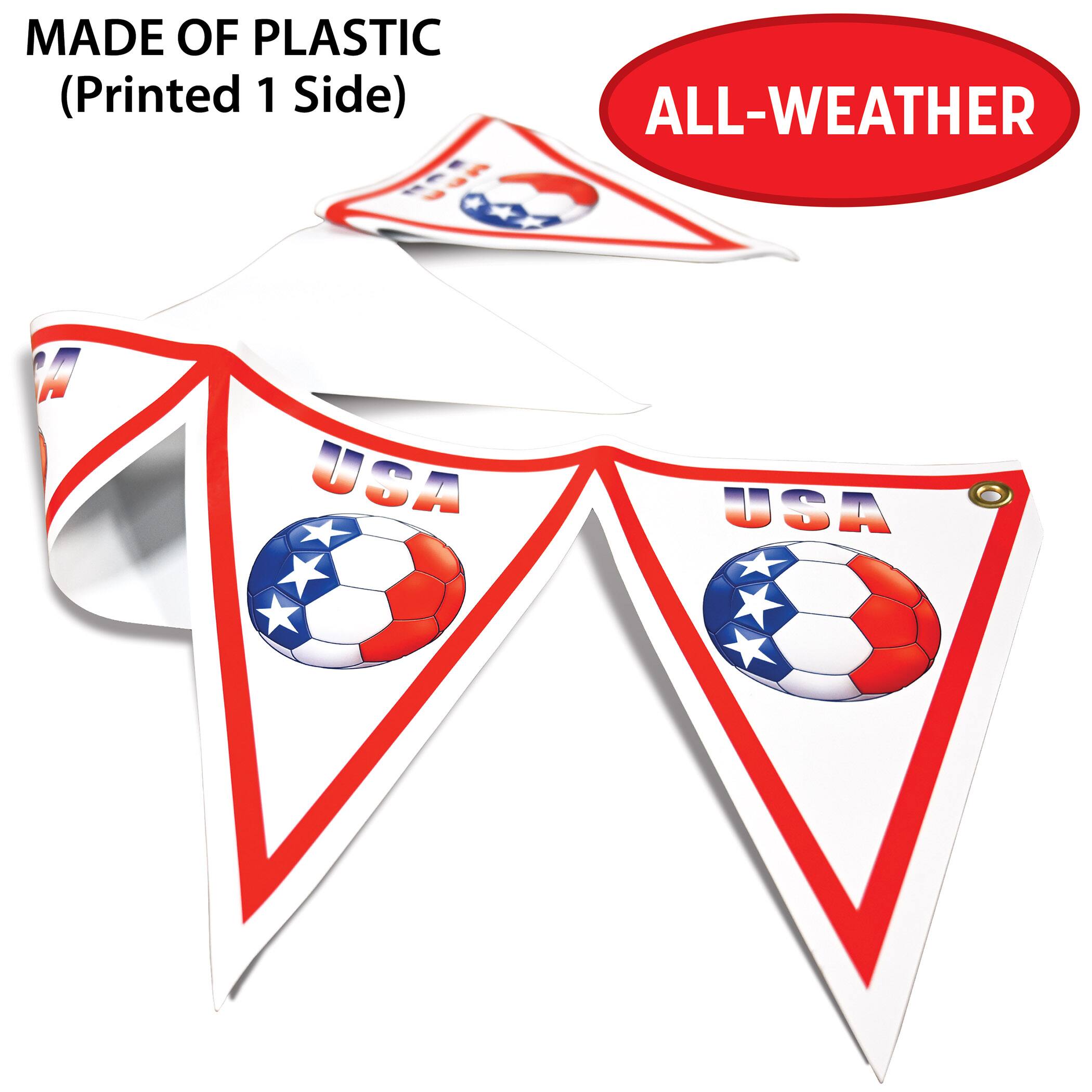 11" x 6.5ft. United States Soccer Pennant Banner