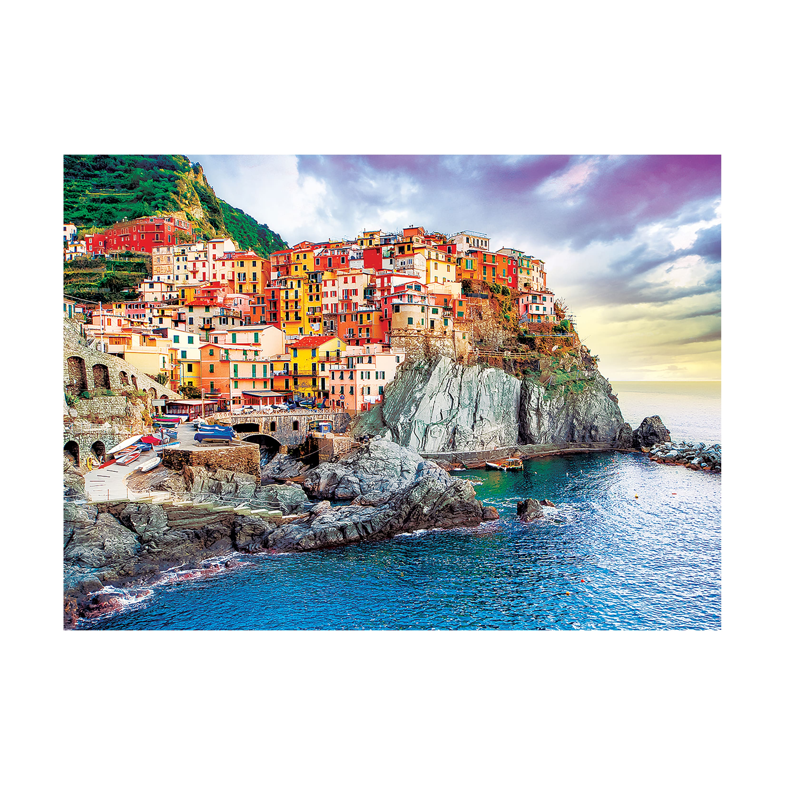 Manarola, Cinque-Terre - Mediterranean Oasis, Italy: 1000 Pcs