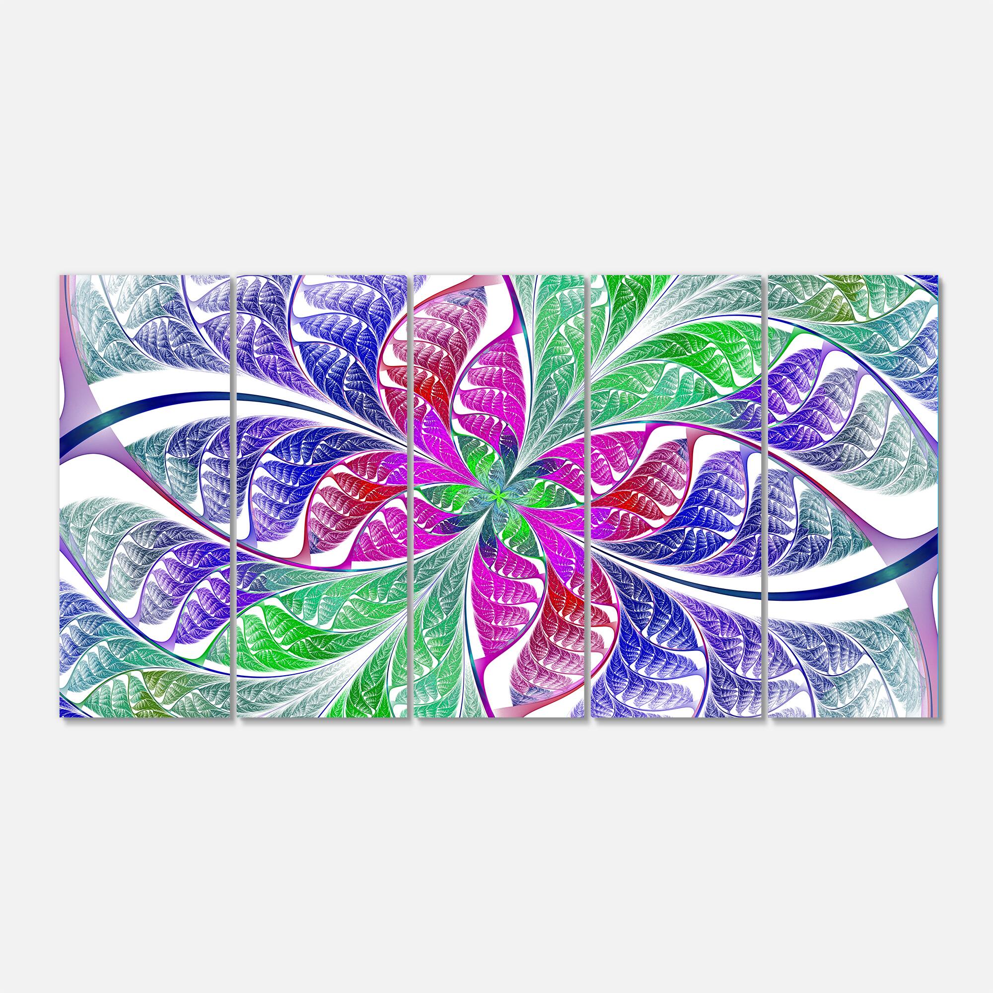 Designart - Flower like Fractal Stained Glass
