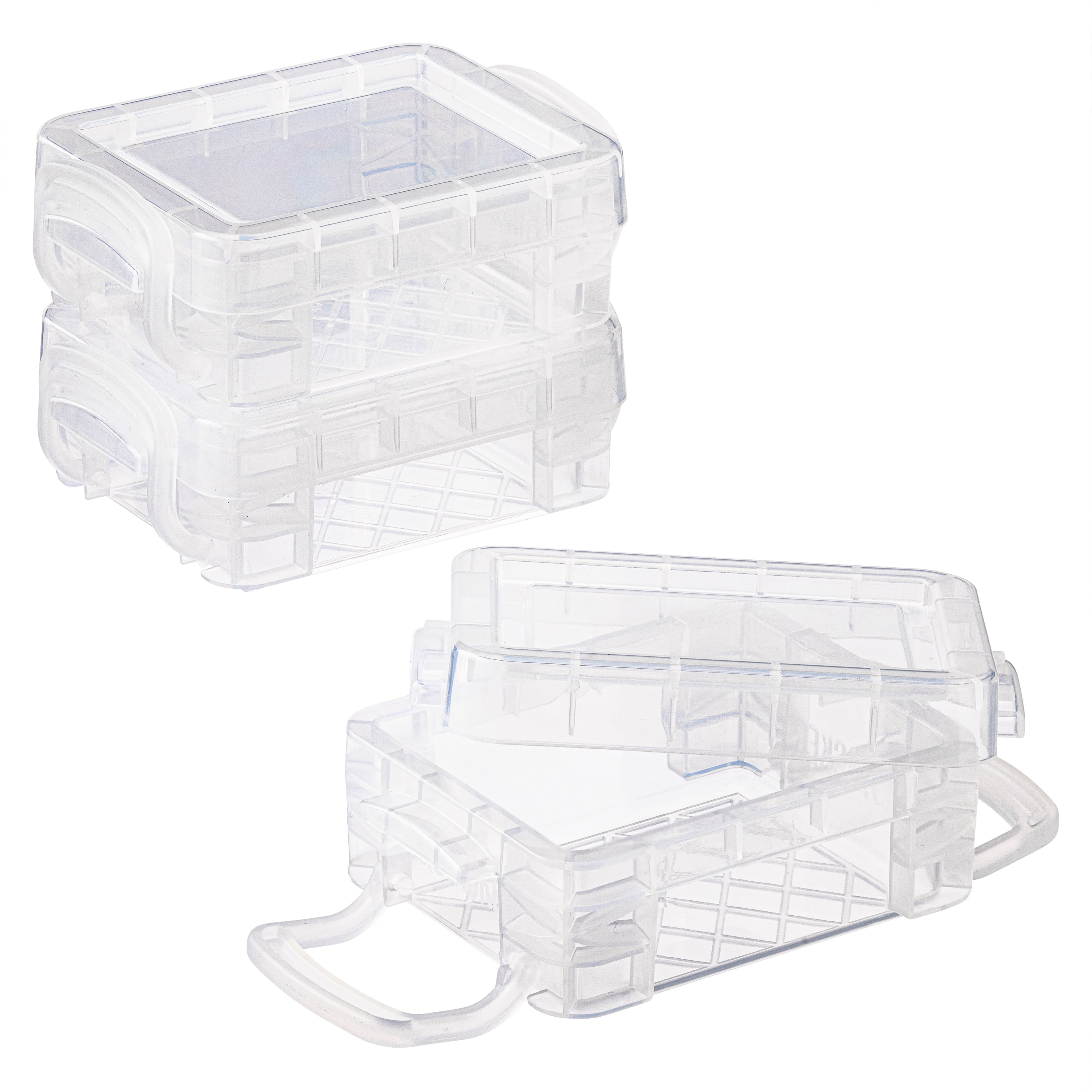 12 Packs: 3 ct. (36 total) Super Stacker® Clear Bitty Boxes