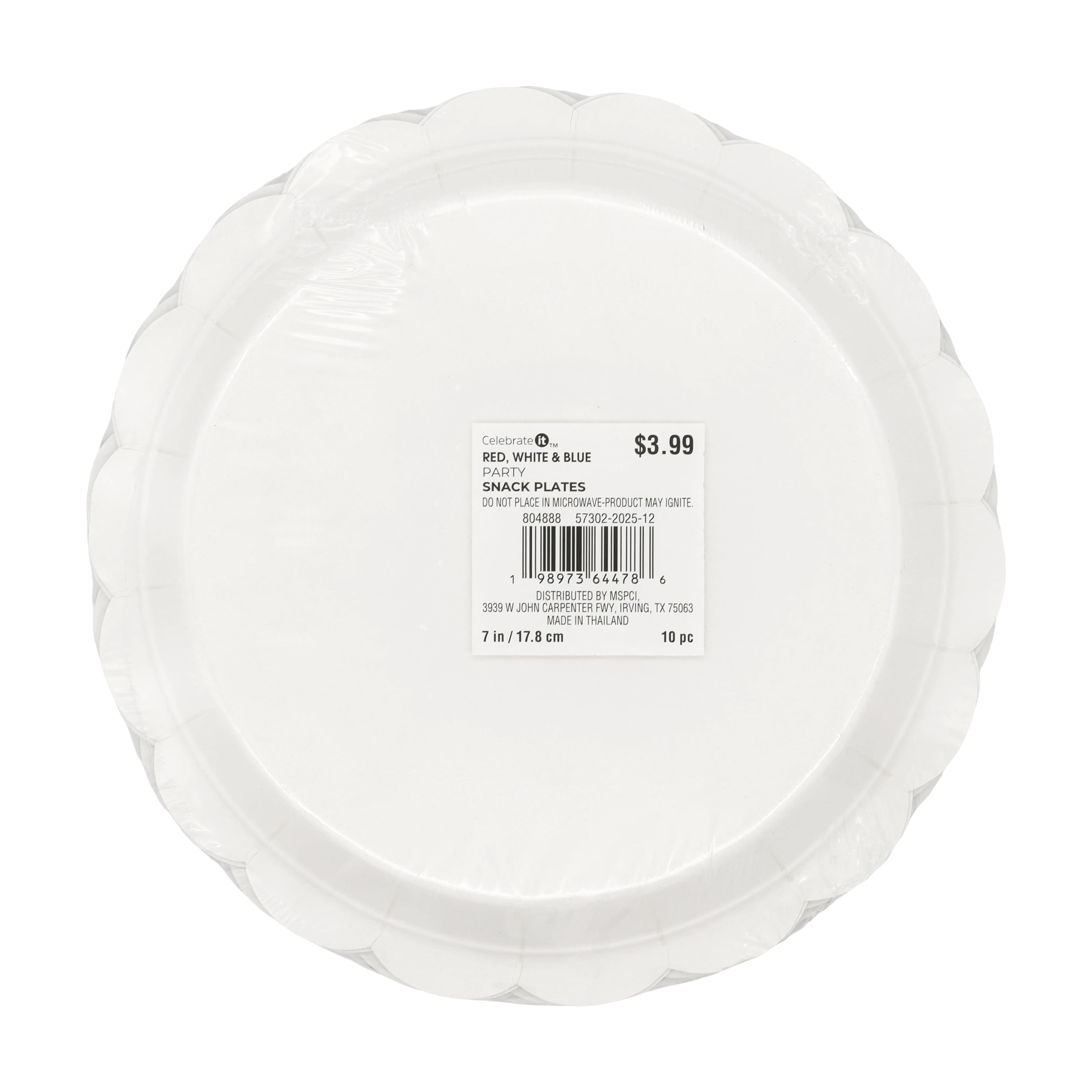 7" Red, White & Blue Flag Bow Snack Plates, 10ct. by Celebrate It™
