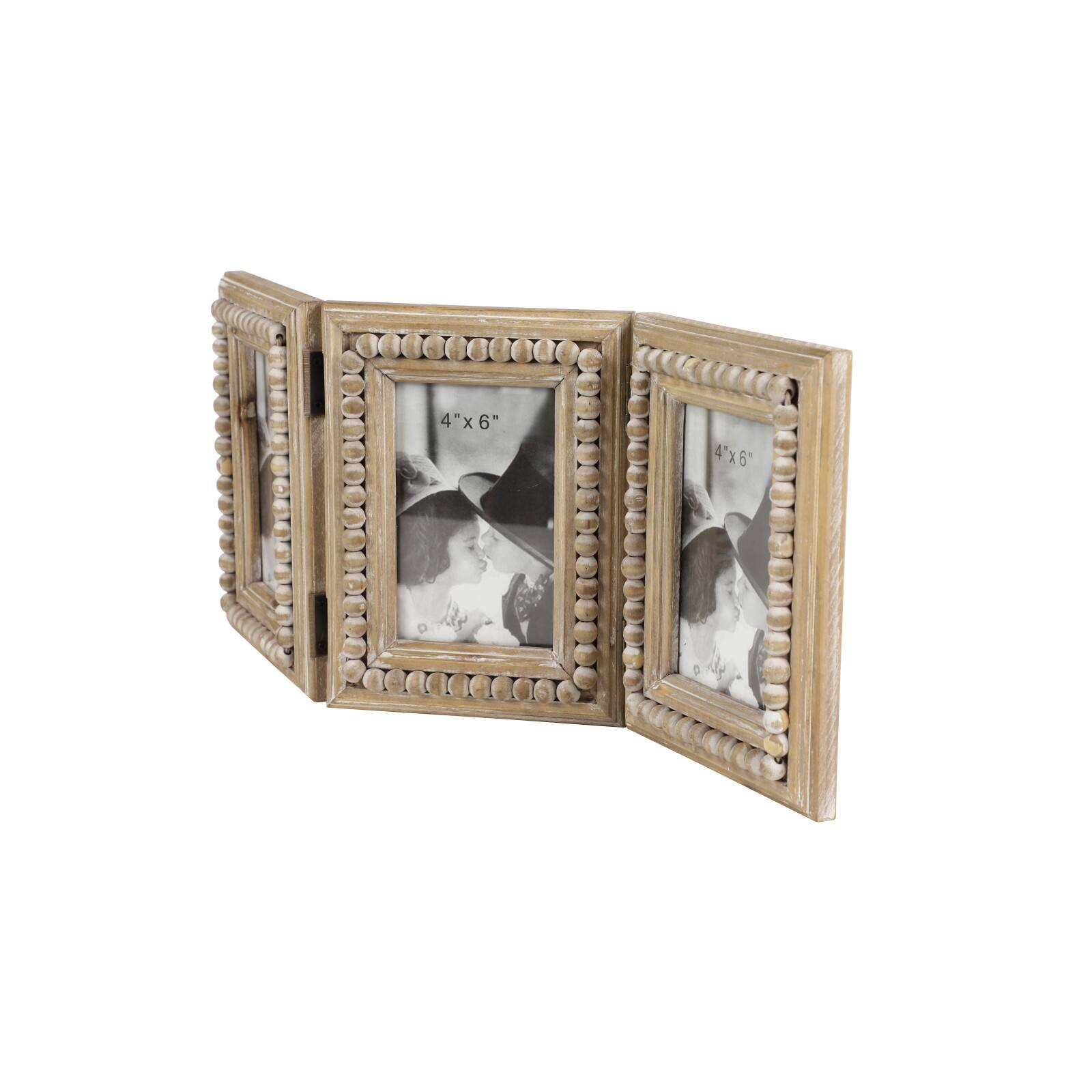 Natural Brown Wood 9" x 20" Folding Frame